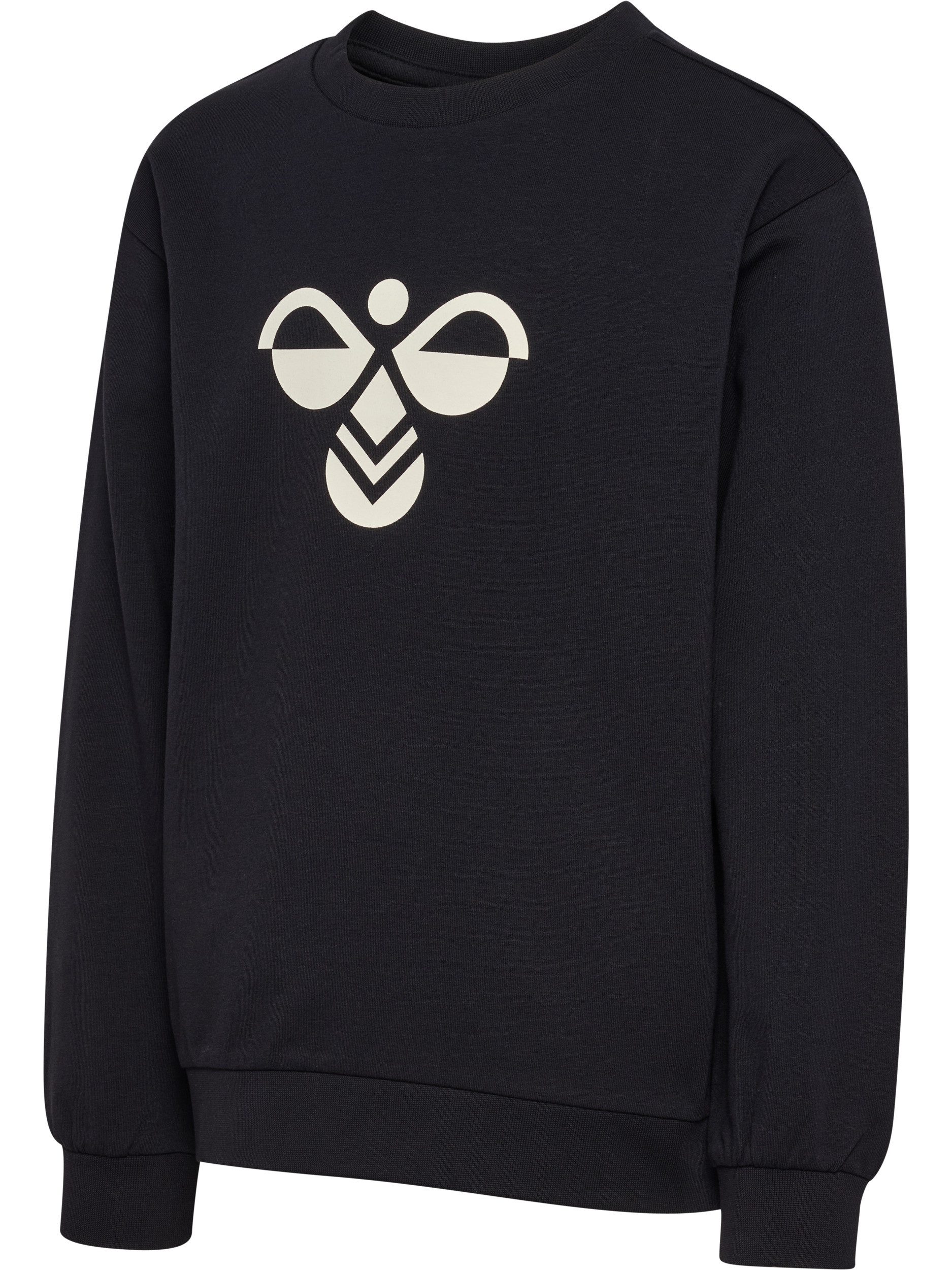 hummel Sweatshirt HMLJR REG TUKAS SWEATSHIRT sportlicher Stil, mit Logo-Druck und seitlichen Winkeln