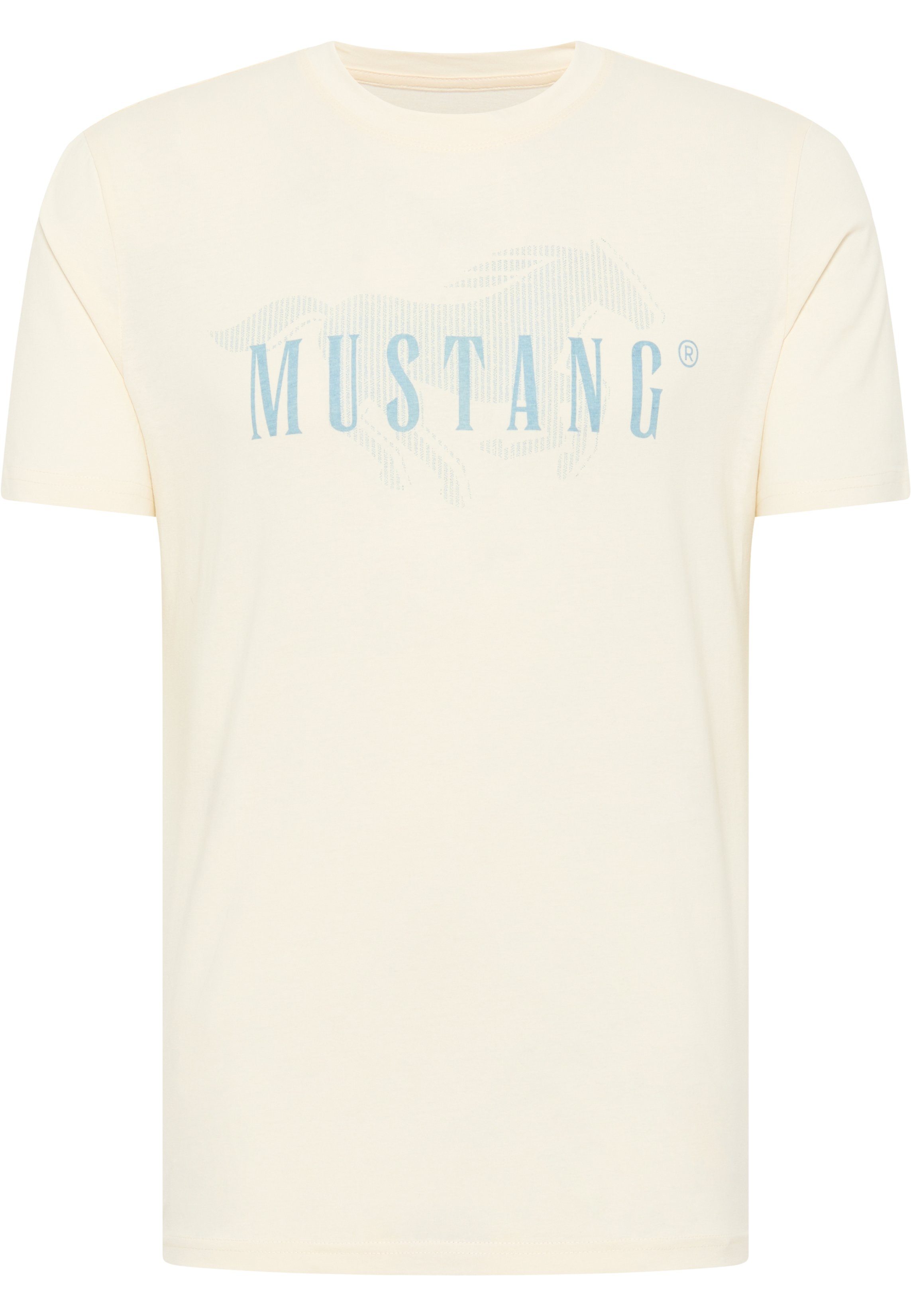 T-Shirt Style C Print Alex MUSTANG weiß