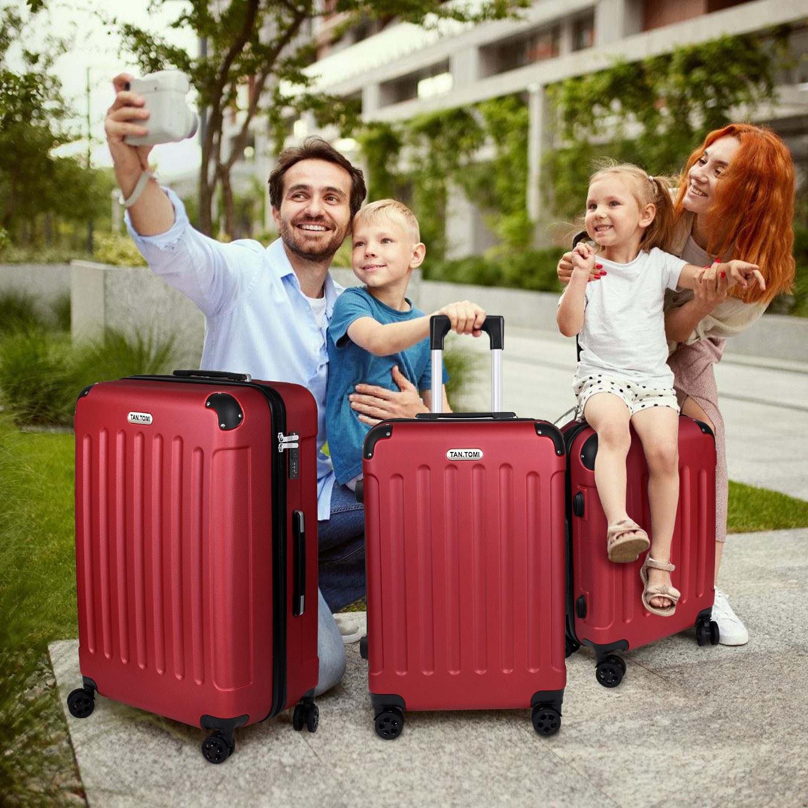 TAN.TOMI Handgepäckkoffer Koffer Trolley Rollkoffer Reisekoffer Handgepäck günstig online kaufen