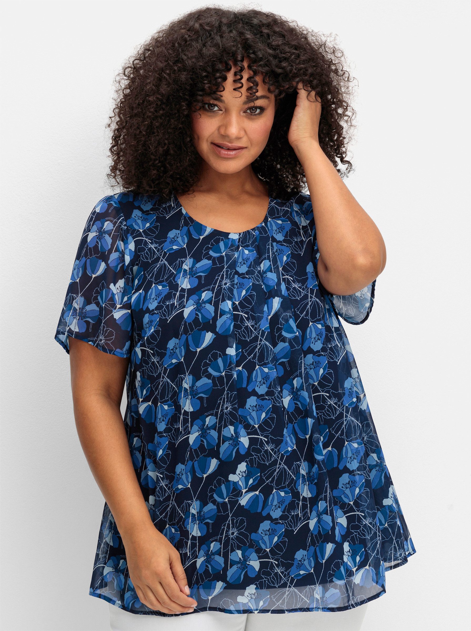 Sheego Klassische Bluse Tunika . günstig online kaufen