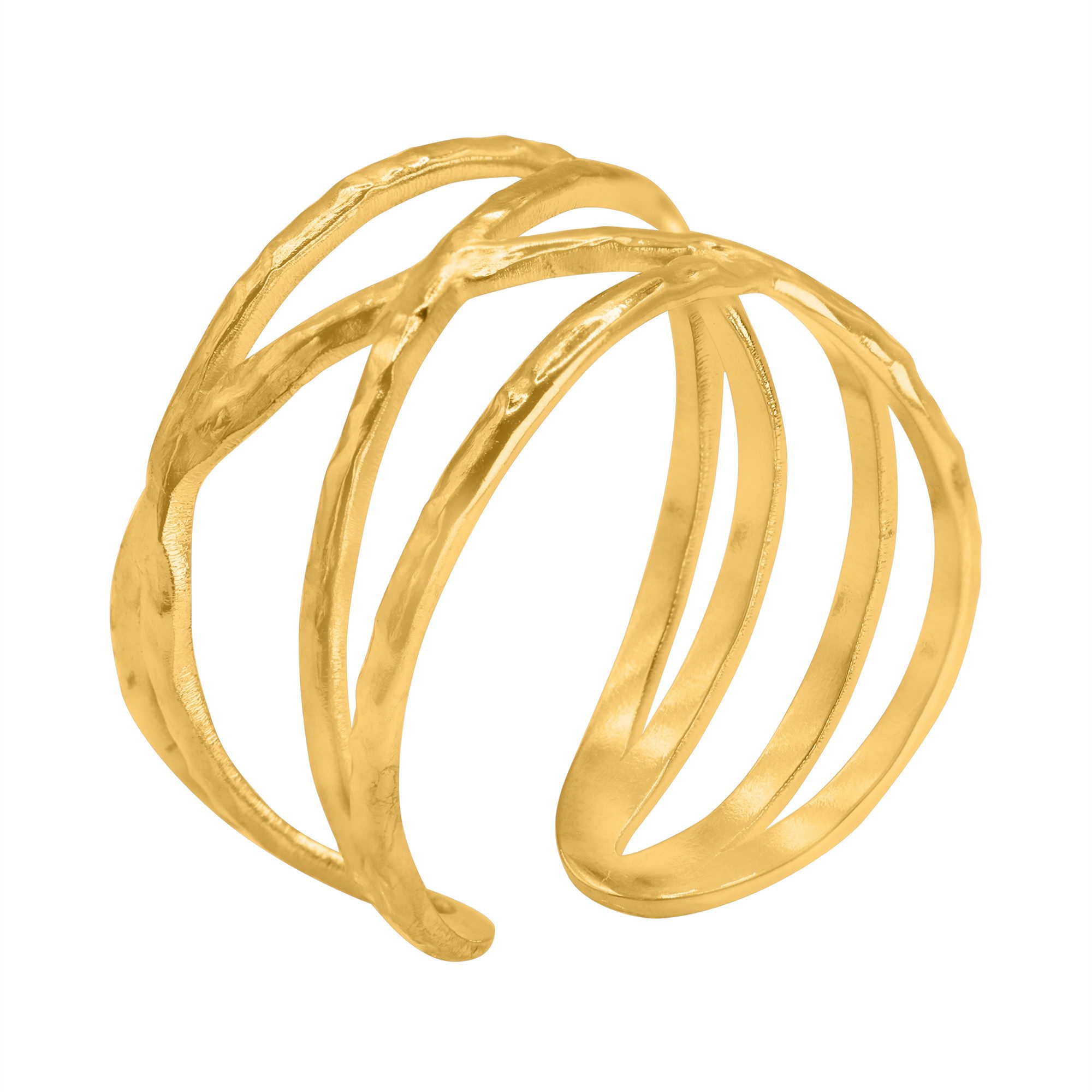 Fingerring Pullu goldfarben