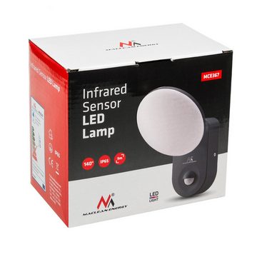Maclean LED Wandleuchte MCE367, LED-Wandlampe mit PIR-Bewegungssensor 15W