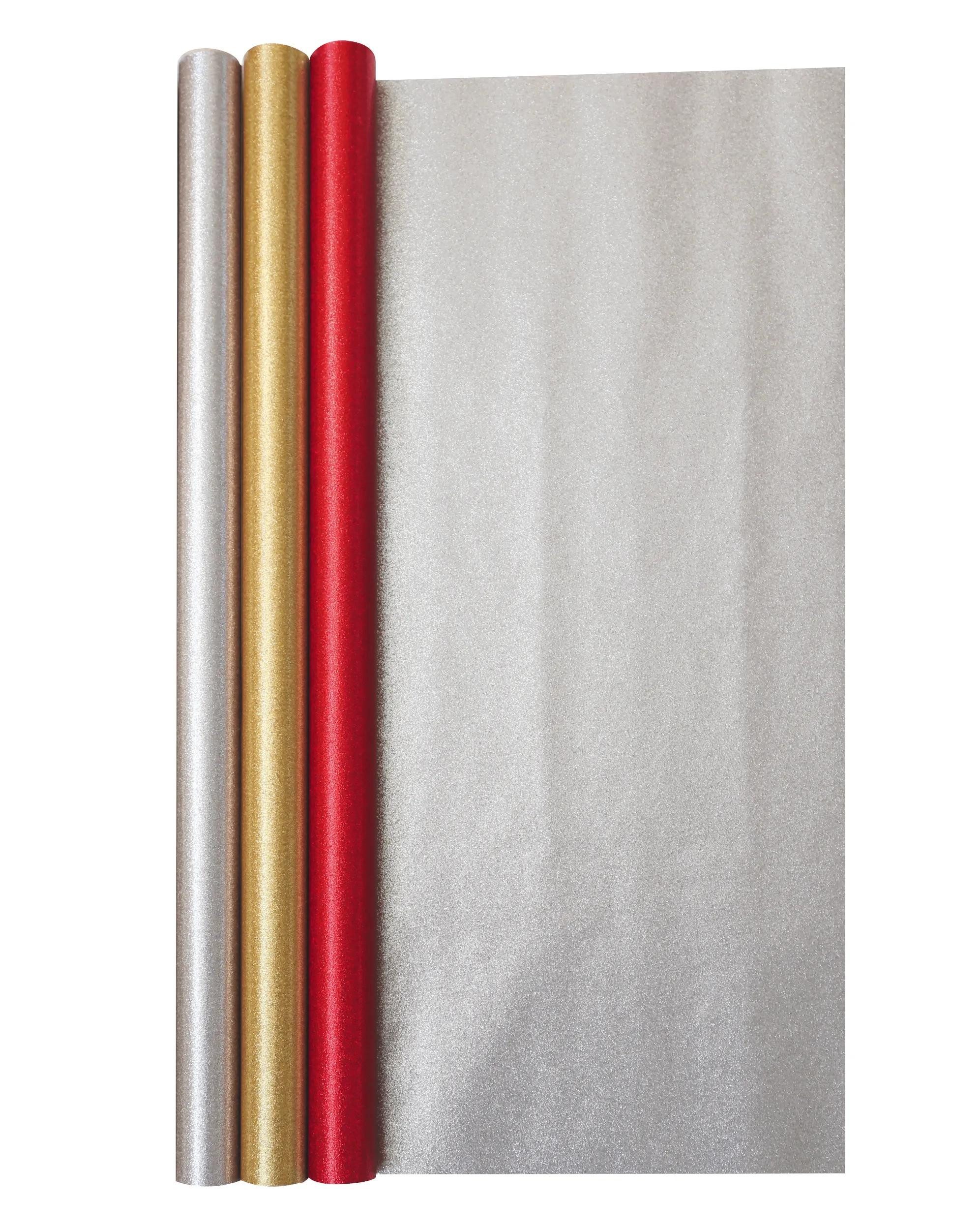 Rhodia Geschenkpapier 35x Geschenkpapierrolle 1,50x0,70m Glitzer sortiert 201795C, Rolle