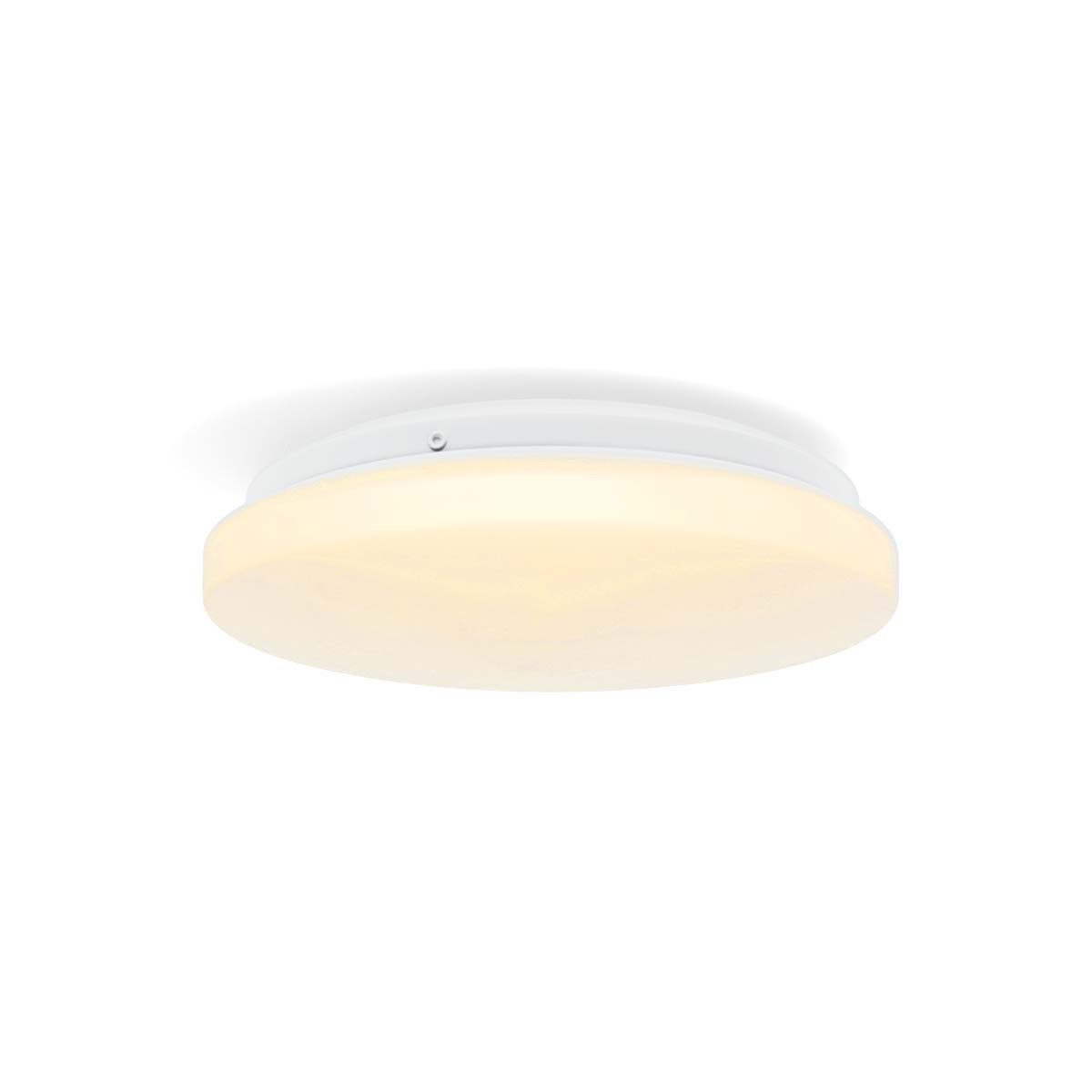 Nedis LED Deckenleuchte WIFILAC35WT, Wi-Fi Smart Deckenleuchte (26 cm) mit der Möglichkeit, die Beleuchtung zu dimmen und die Farbtemperatur zu ändern, Warm bis kühlen weiß,RGB, RGB, warm bis kühlweiß, WLAN Steuerung, für Zuhause und unterwegs