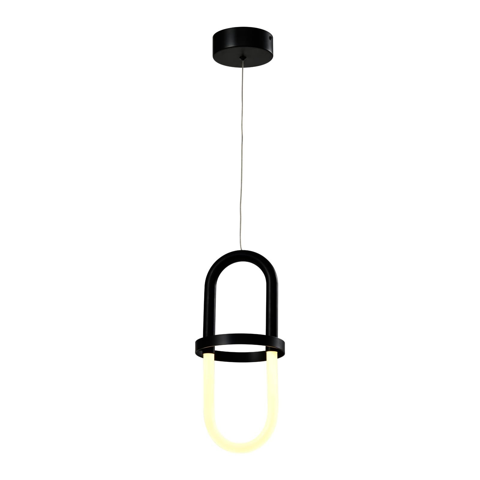 LQWELL LED Pendelleuchte Moderne LED-Pendelleuchte einfache industrielle Pendelleuchte, LED fest integriert, warmweiß-kaltweiß(3000K), Minimalistische Industrie Pendellampe Vintage Hängelampe, Wohnraumbeleuchtung, für Küche, Wohnzimmer, Schlafzimmer, Esszimmer, Café