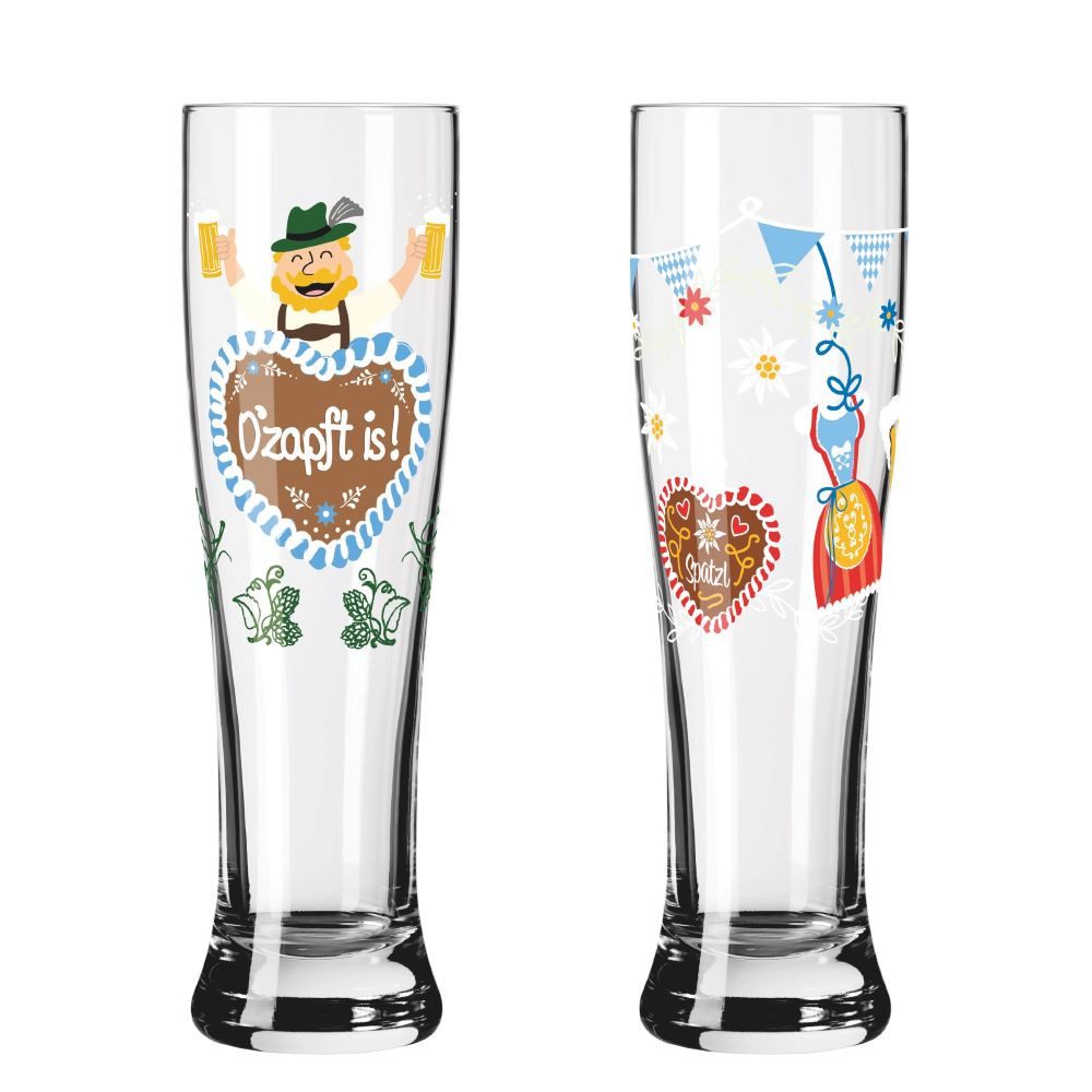 Ritzenhoff Bierglas Ritzenhoff Brauchzeit Weizen 2er-Set F26, Kristallglas – Bild 3 von 5