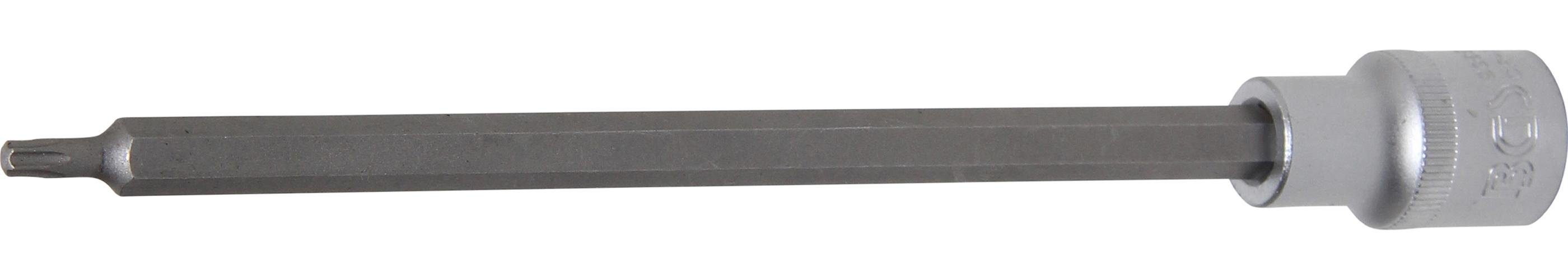 BGS technic Bit-Schraubendreher Bit-Einsatz, Länge 200 mm, Antrieb Innenvierkant 12,5 mm (1/2), T-Profil (für Torx) T25