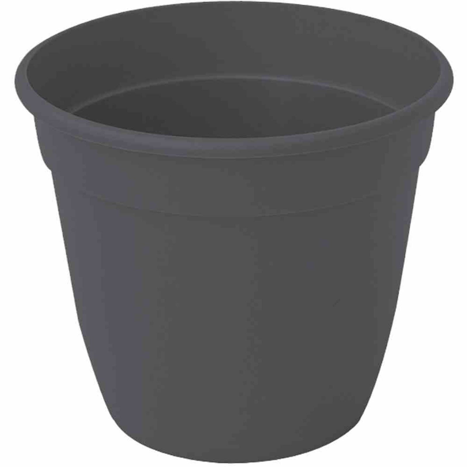 GARDAMO Pflanzkübel Pflanztopf 18 cm anthrazit Rund Kunststoffgefäß mit Bodenlöchern