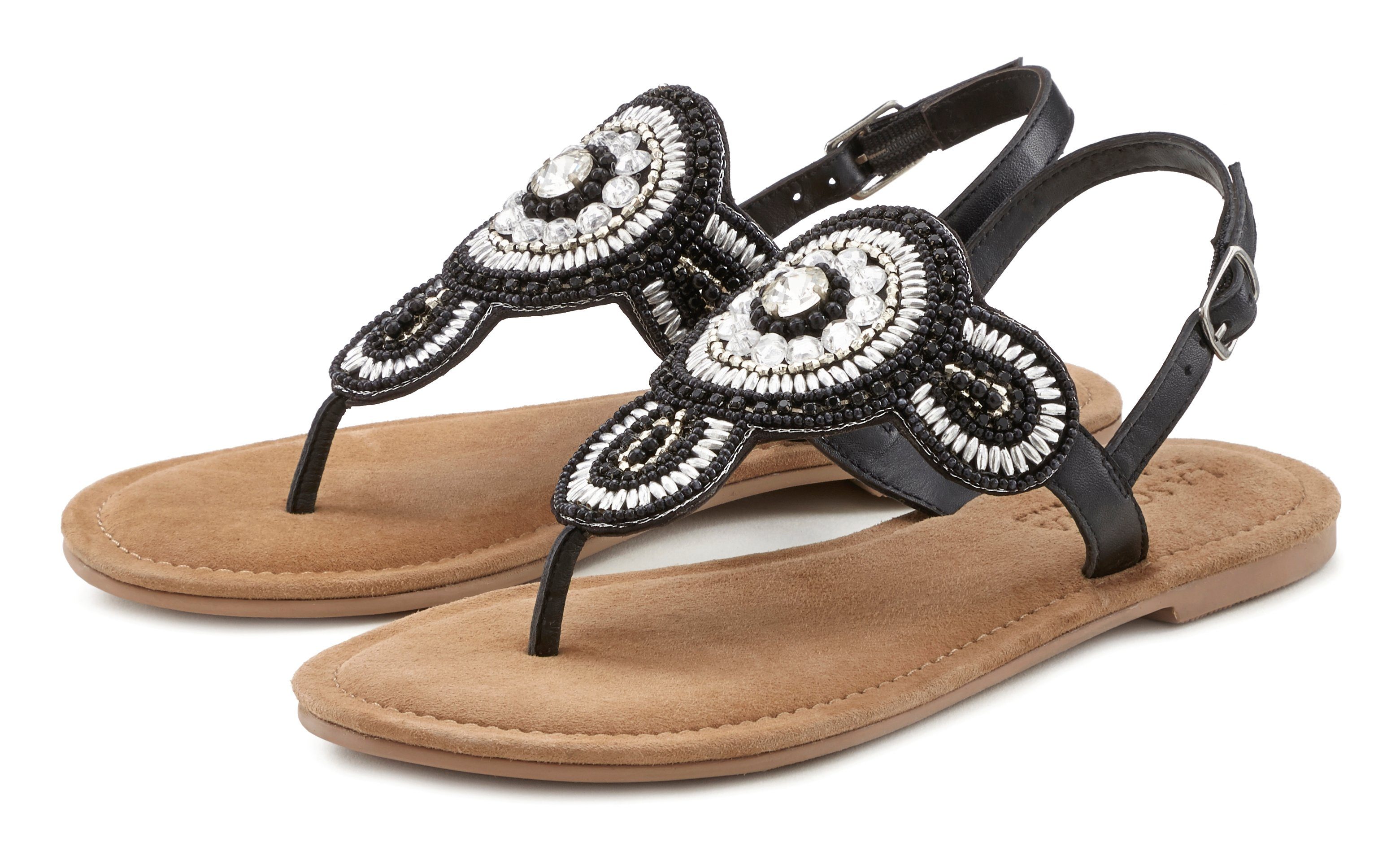 LASCANA Sandalette, Sommerschuh, offener Schuh, Zehentrenner Sandale, Panto günstig online kaufen