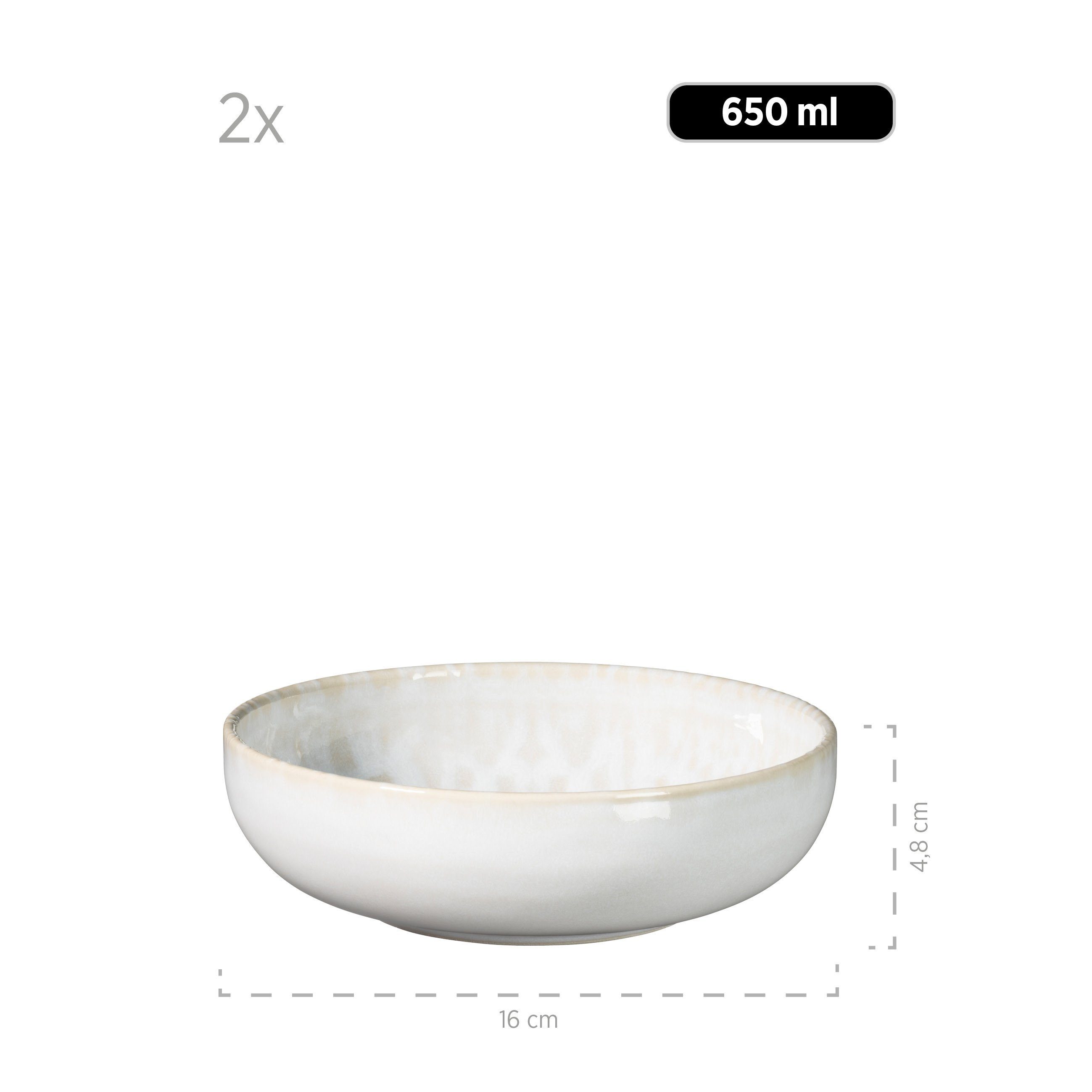 MÄSER Kombiservice Trad. Tiles (8-tlg), 2 Personen, Steinzeug