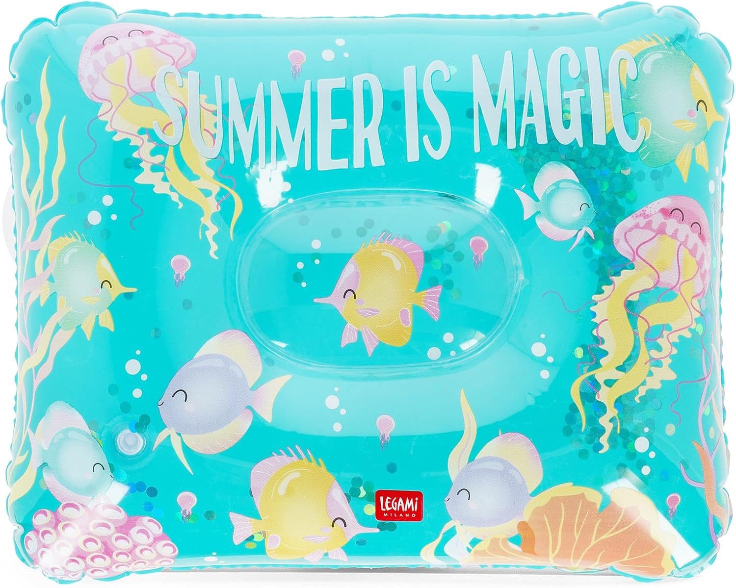 Legami Strandtasche LEGAMI Aufblasbares Kissen Summer Is Magic Ø40 cm