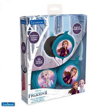 Lexibook® Disney Die Eiskönigin Stereo-Kopfhörer, faltbar, kabelgebunden Elsa Kinder-Kopfhörer