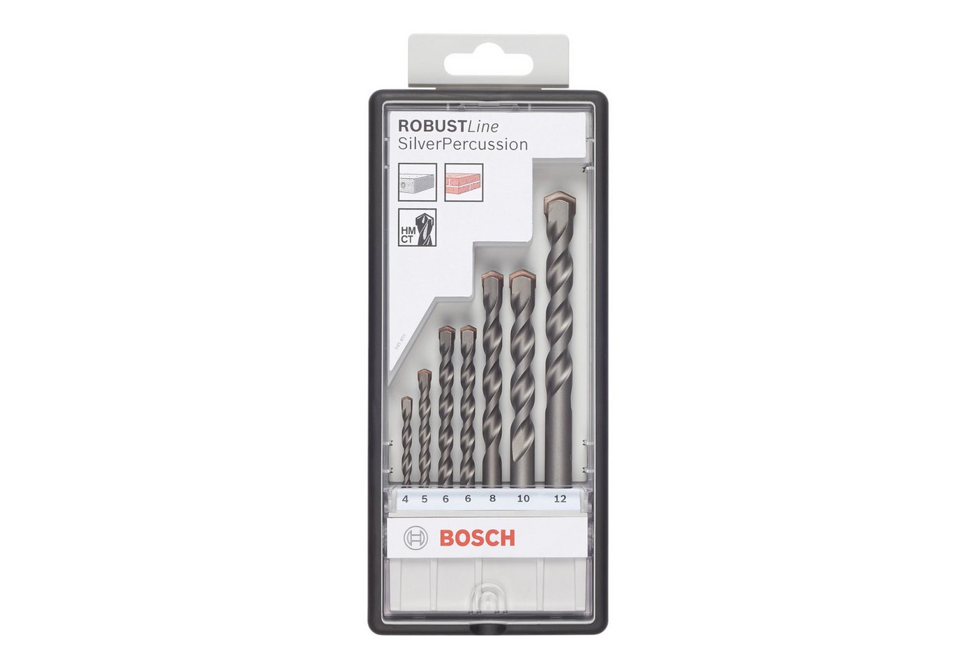 Thumbnail - Bosch Professional Bohrer- und Bit-Set CYL-3 Bohrer Set Robust Line 4 -12 mm HM 7 Stck (2607010545)