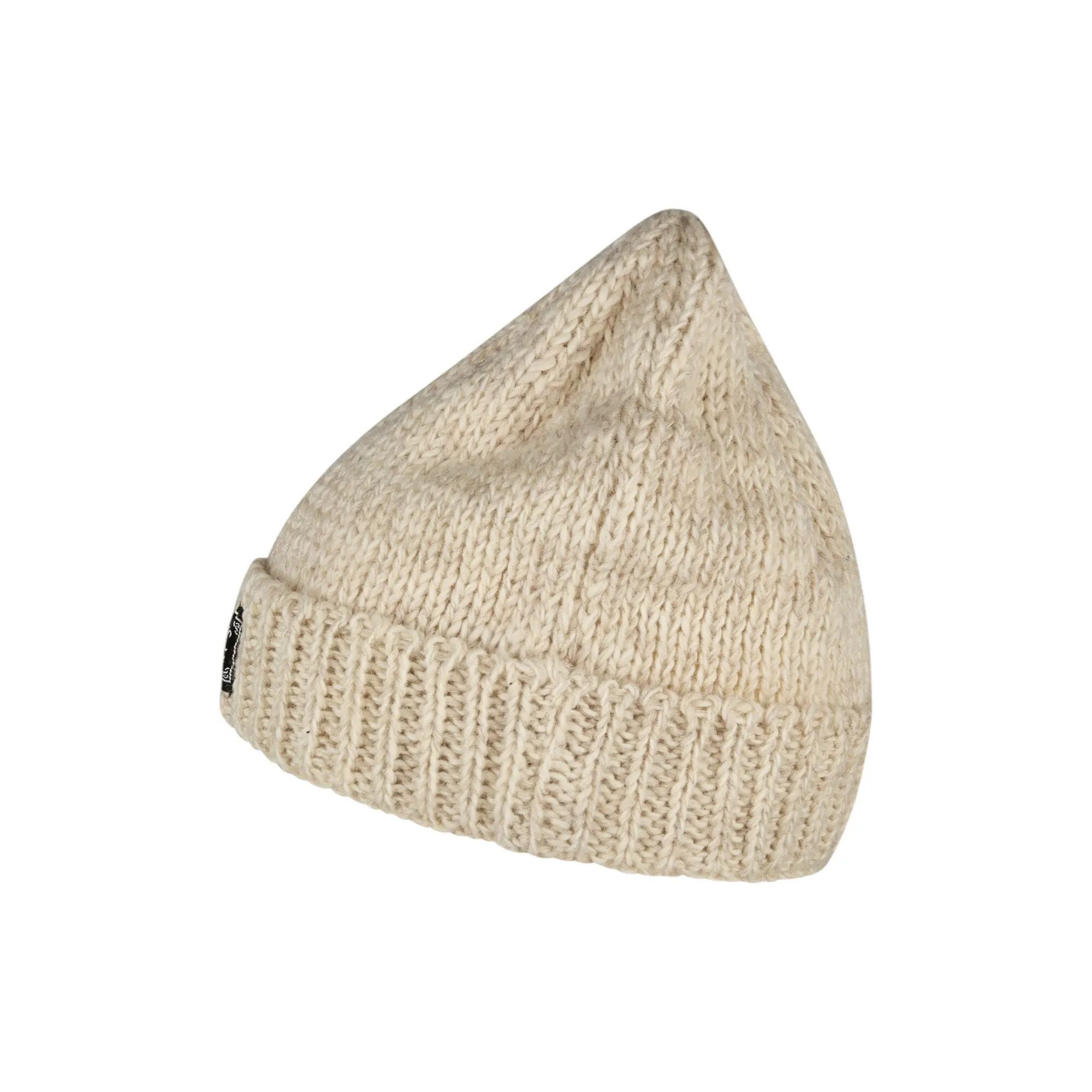 THC Natural Line Strickmütze THC Schafwoll Rollcap 713 weiß (1 Stück, 1-St., 1 Stück) Innenfutter: Fleece