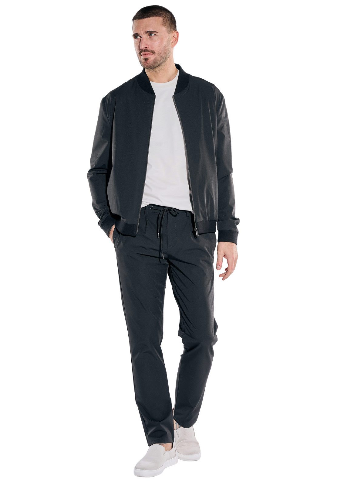 emilio adani Anzugsakko Herren Blouson-Sakko, Schwarz