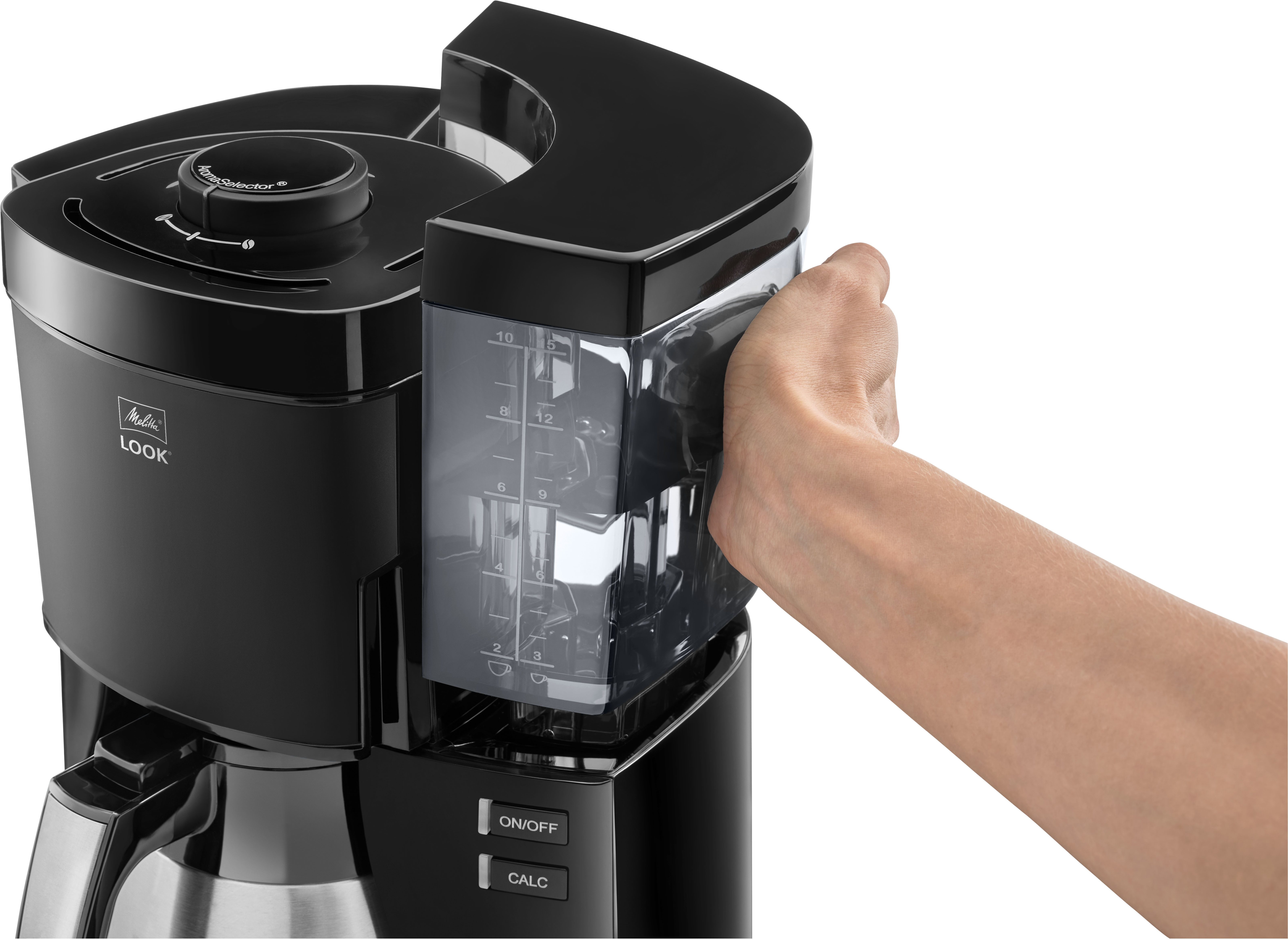 Melitta Filterkaffeemaschine Look® Therm 1025-12 Black Edition, 1,25l Kaffeekanne, Papierfilter 1x4