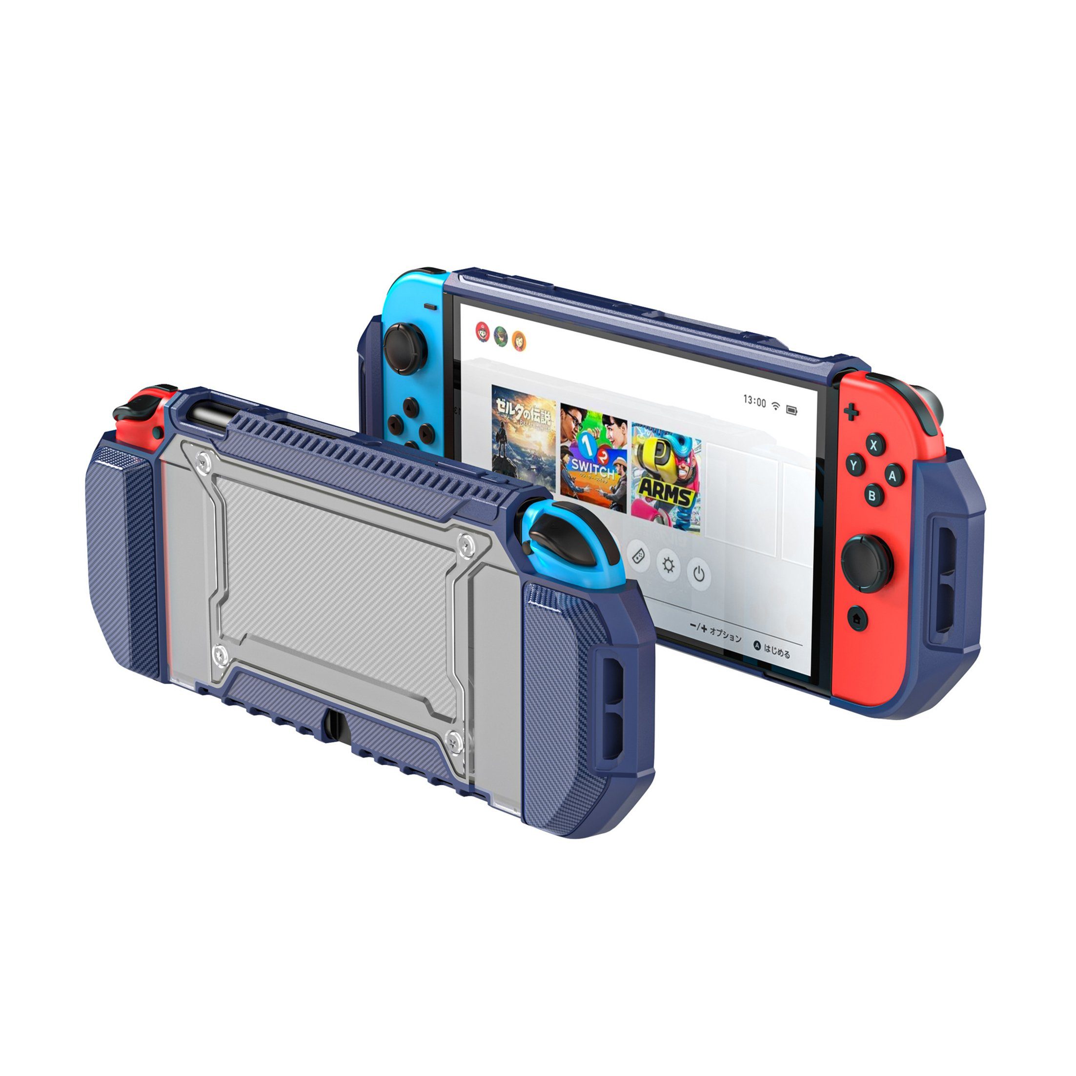 Tadow Schutzhülle,oled case,anti-slip case für nintendo switcholed Zubehör Nintendo (2 Kartensteckplätze,Anti-Rutsch)