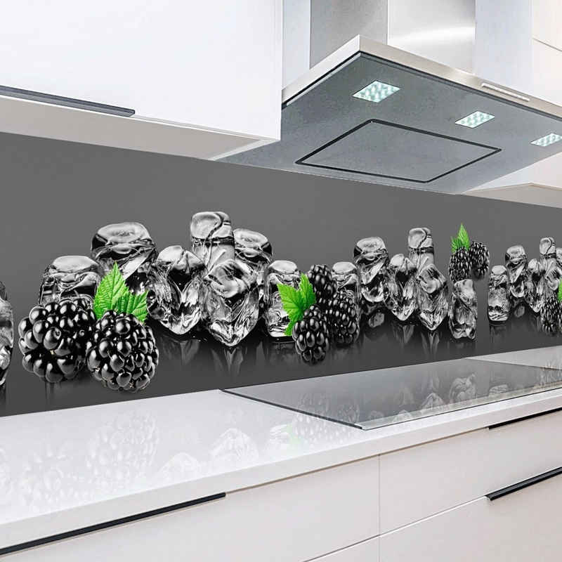 Rodnik Küchenrückwand Brombeeren, ABS-Kunststoff Platte Monolith in DELUXE Qualität mit Direktdruck