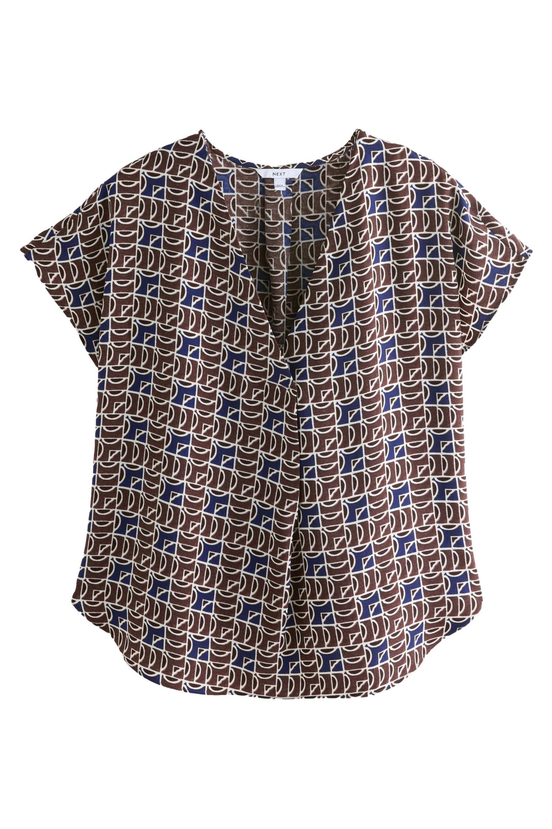 Next Kurzarmbluse Relaxed Fit Schlupfbluse mit günstig online kaufen