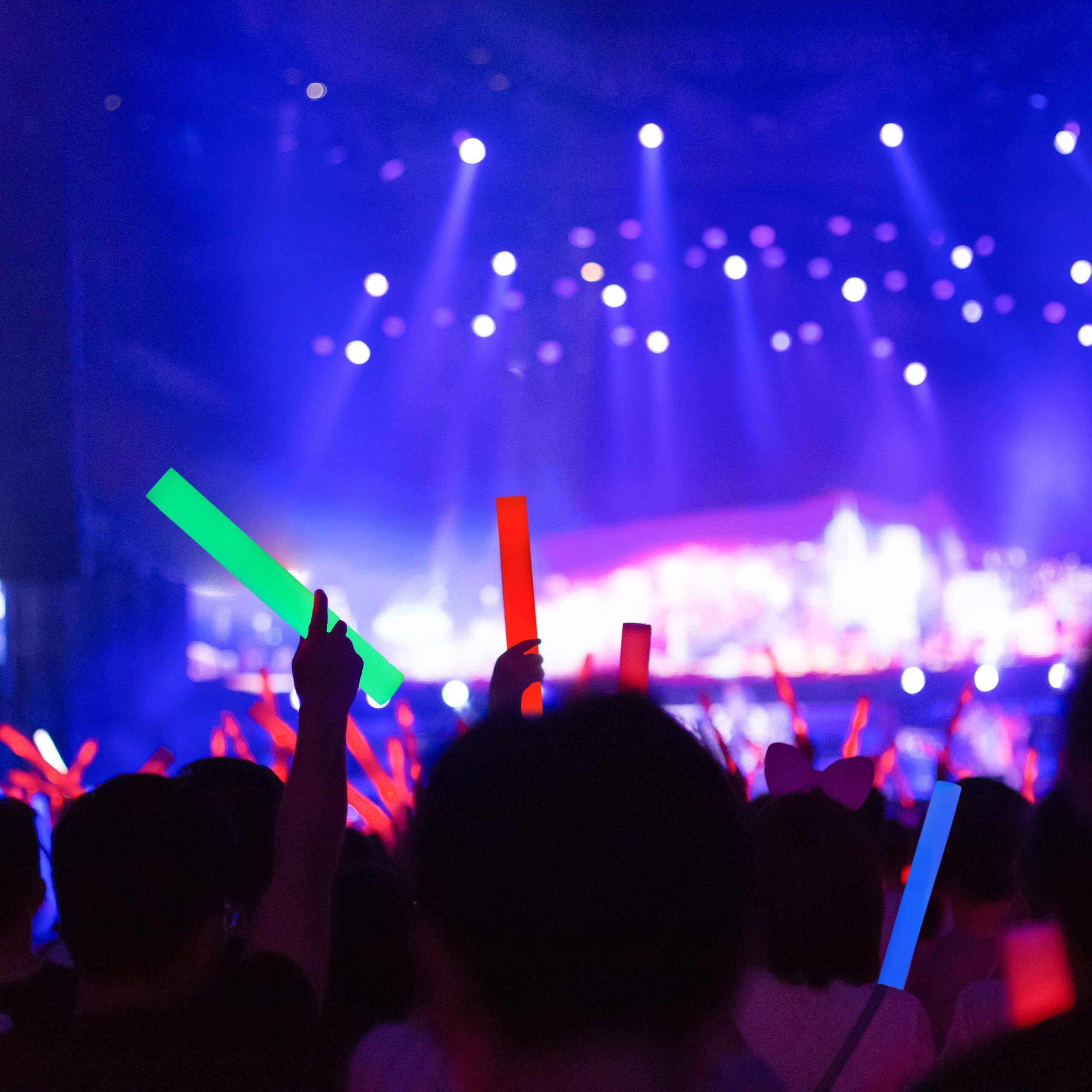 relaxdays LED Dekolicht 10er Set LED Leuchtstäbe aus Schaumstoff günstig online kaufen