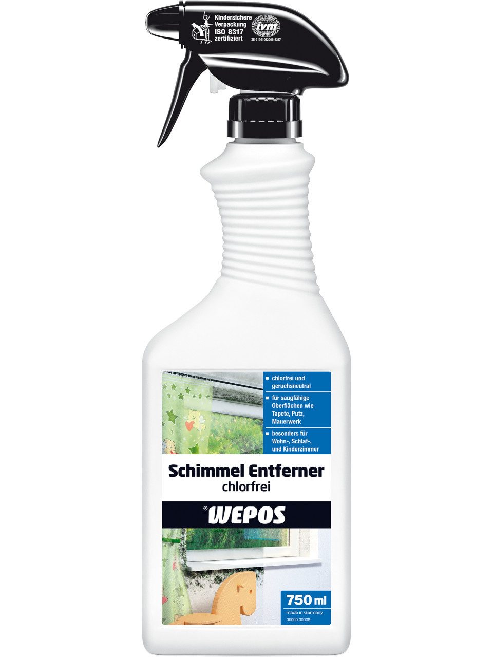 Wepos Schimmelentferner chlorfrei 750 ml Schimmelentferner