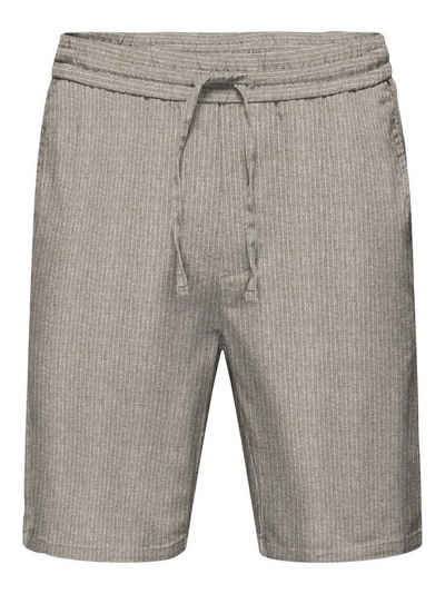 ONLY & SONS Chinoshorts ONSLINUS LIFE 0006 LINEN MIX SHORT - 22024952 5055 in Braun