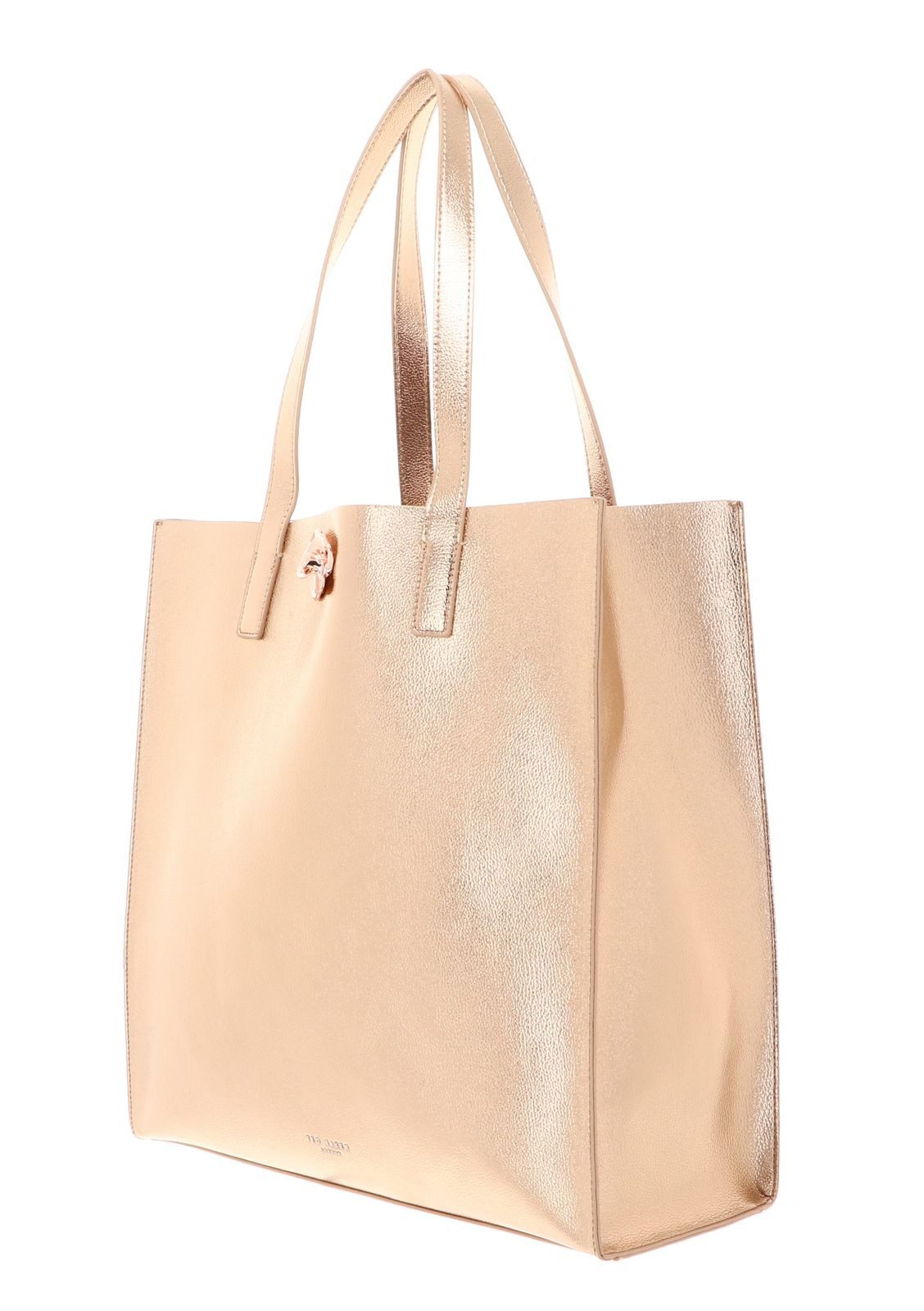 Ted Baker Shopper Rosmah Rose Detail Metallic Icon Bag