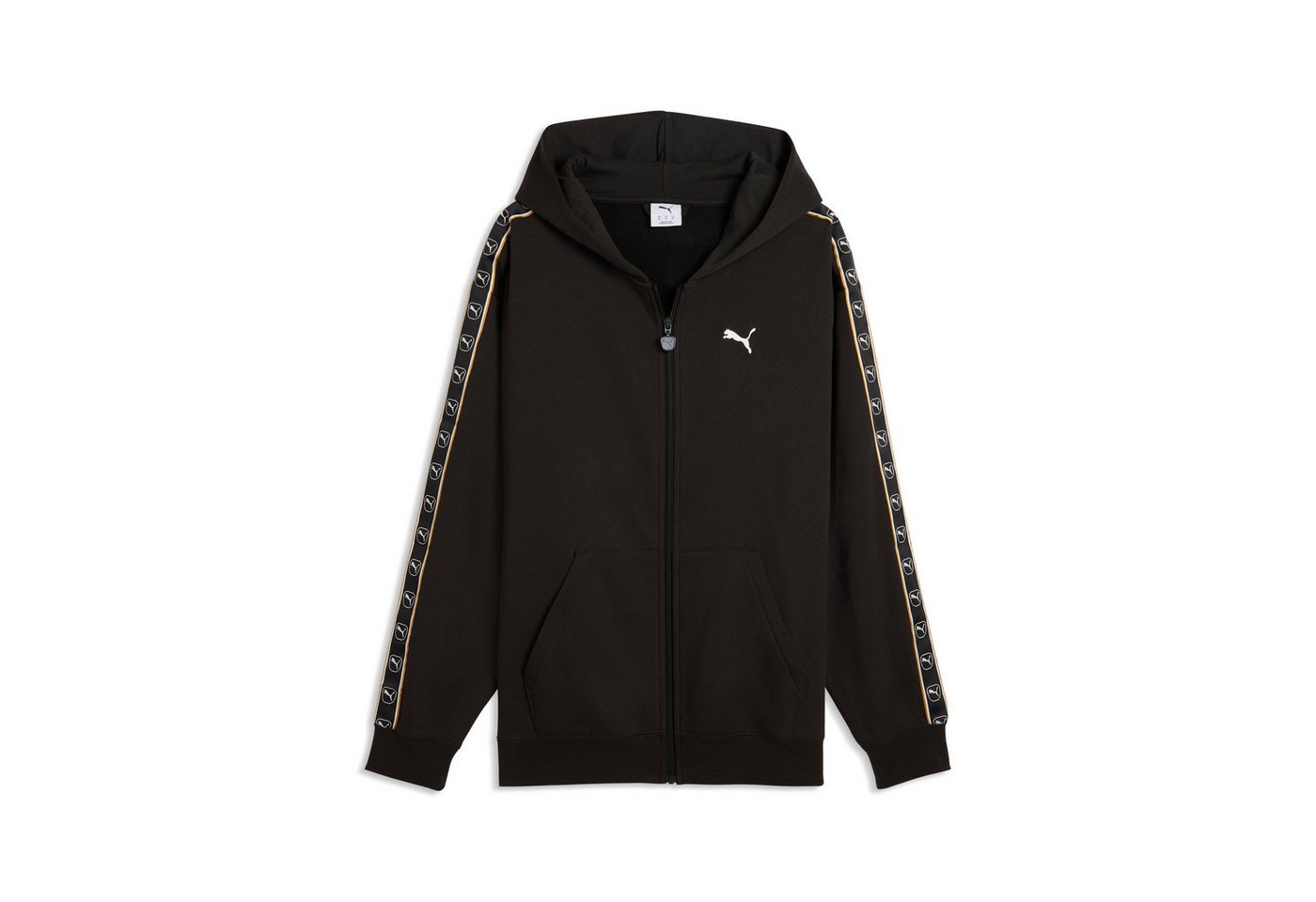PUMA Kapuzensweatshirt ESS ELEVATED TAPE RELAXED FULL-ZIP HOODIE FL mit Reißverschluss, aus Baumwollmischung, Relaxed Fit, normale Länge
