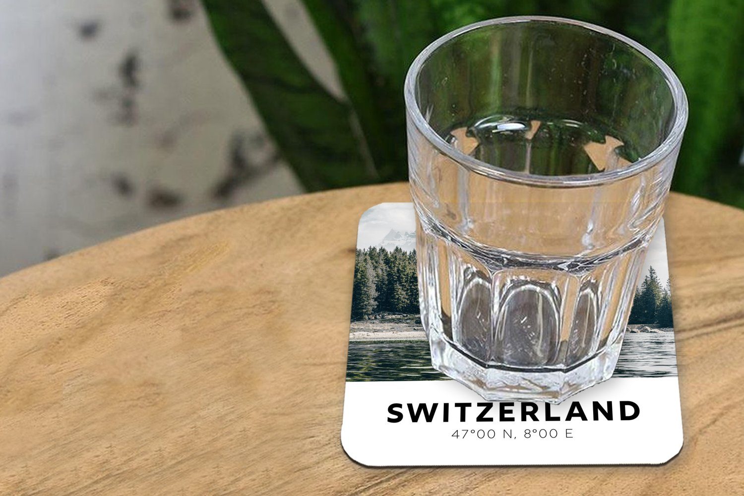 Schweiz Korkuntersetzer, - Chalet, Berg Glasuntersetzer, Untersetzer, Zubehör Tasse Tischuntersetzer, Gläser, Glasuntersetzer - MuchoWow für 6-tlg.,