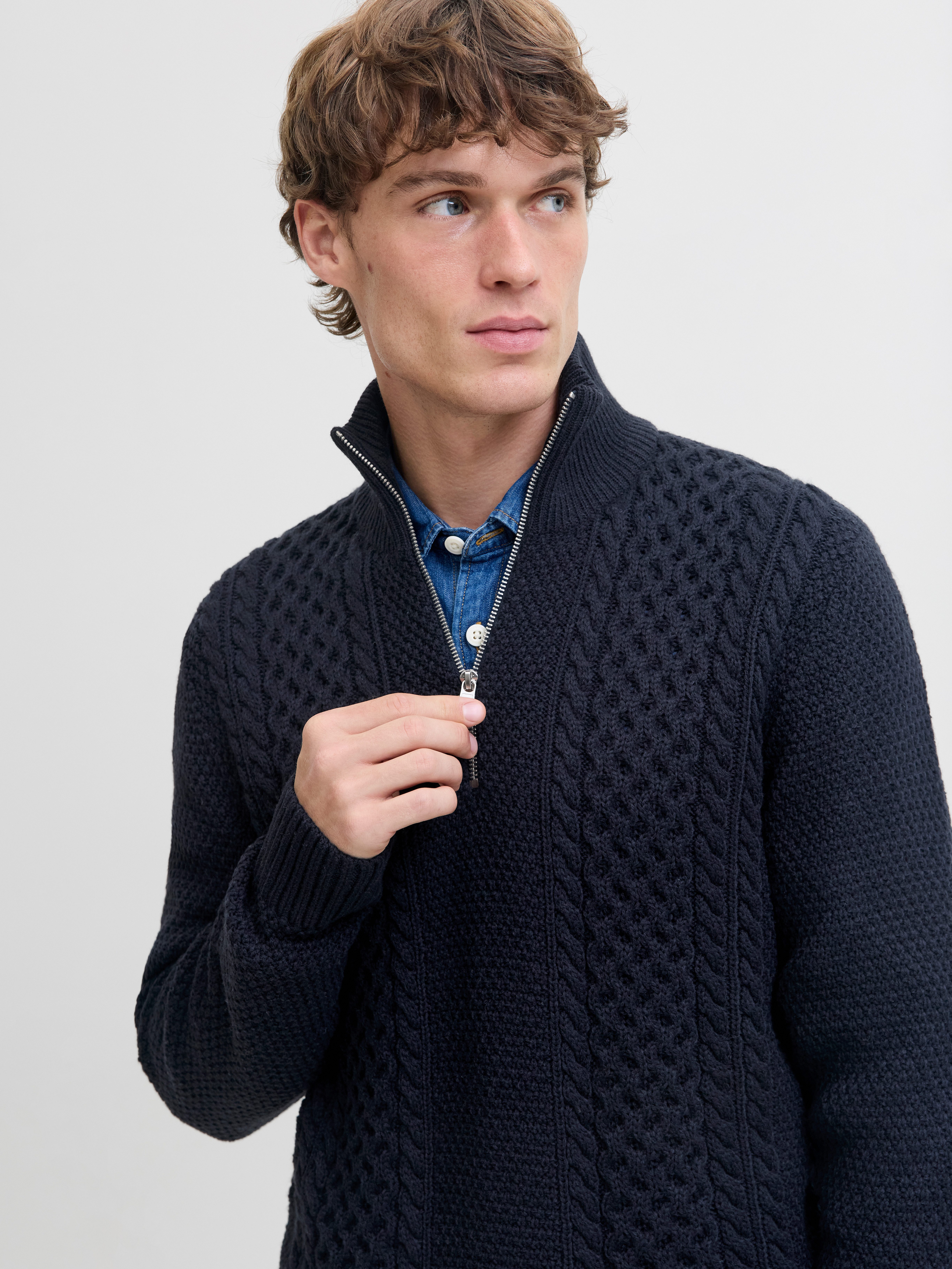 Jack & Jones Troyer JJPAUL KNIT HALF ZIP günstig online kaufen