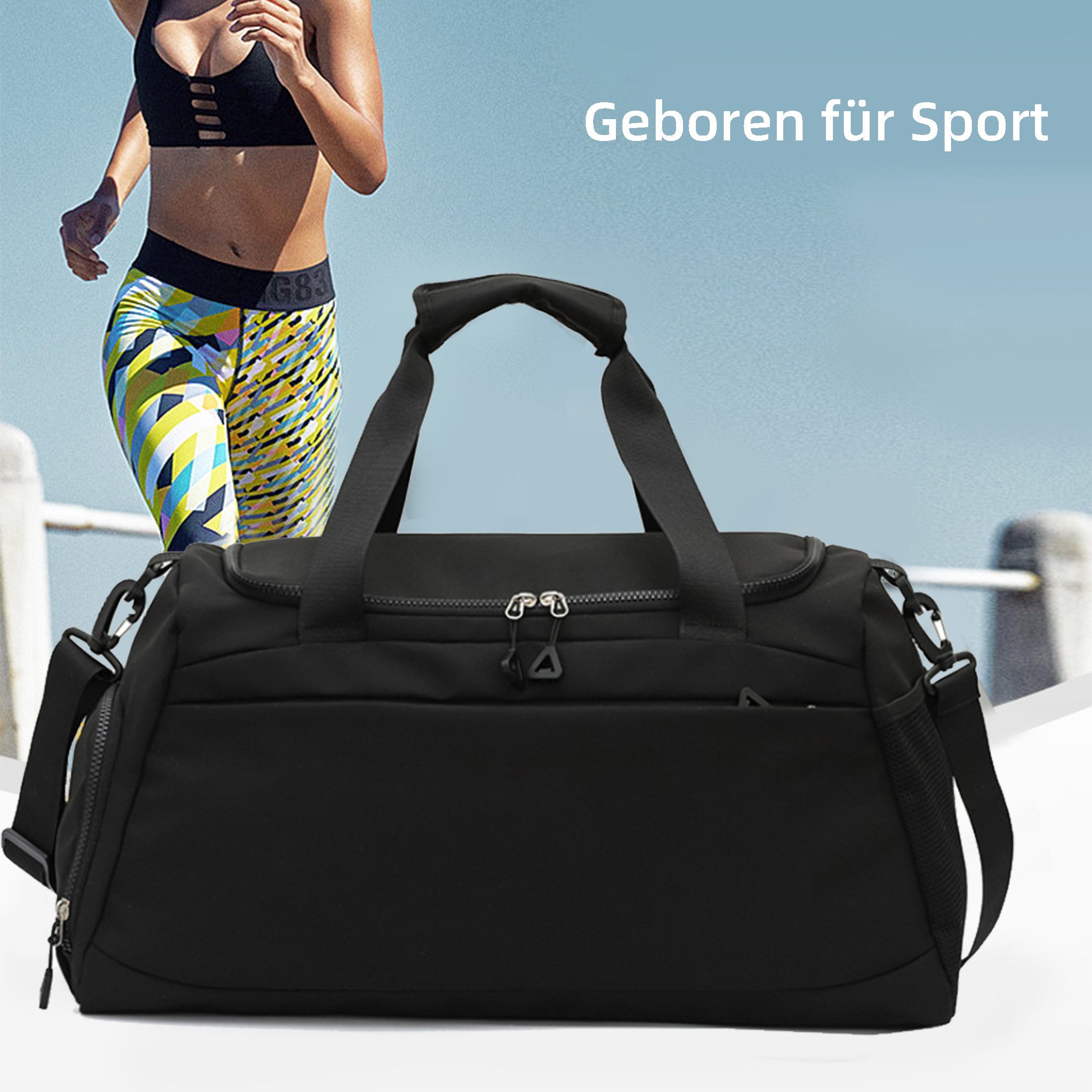 YINDN Sporttasche Trainingstasche, Reisetasche, Freizeittasche, Schultergur günstig online kaufen