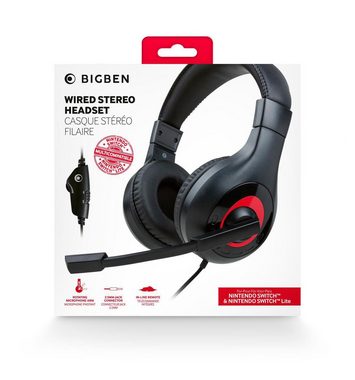 BigBen Headset (40-mm-Lautsprecher, Schwenkbares Mikrofon, Justierbar)