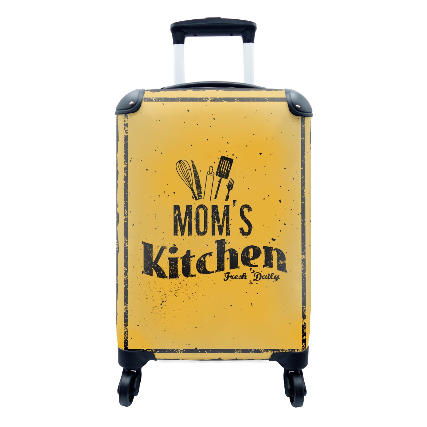 MuchoWow Handgepäckkoffer Küche - Mama - Vintage, 4 Rollen, Reisetasche mit rollen, Handgepäck für Ferien, Trolley, Reisekoffer