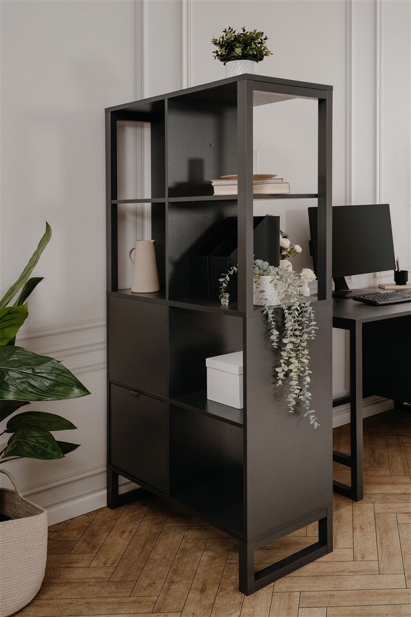 möbelvita Sideboard Regal/Raumteiler Java 20A anthrazit