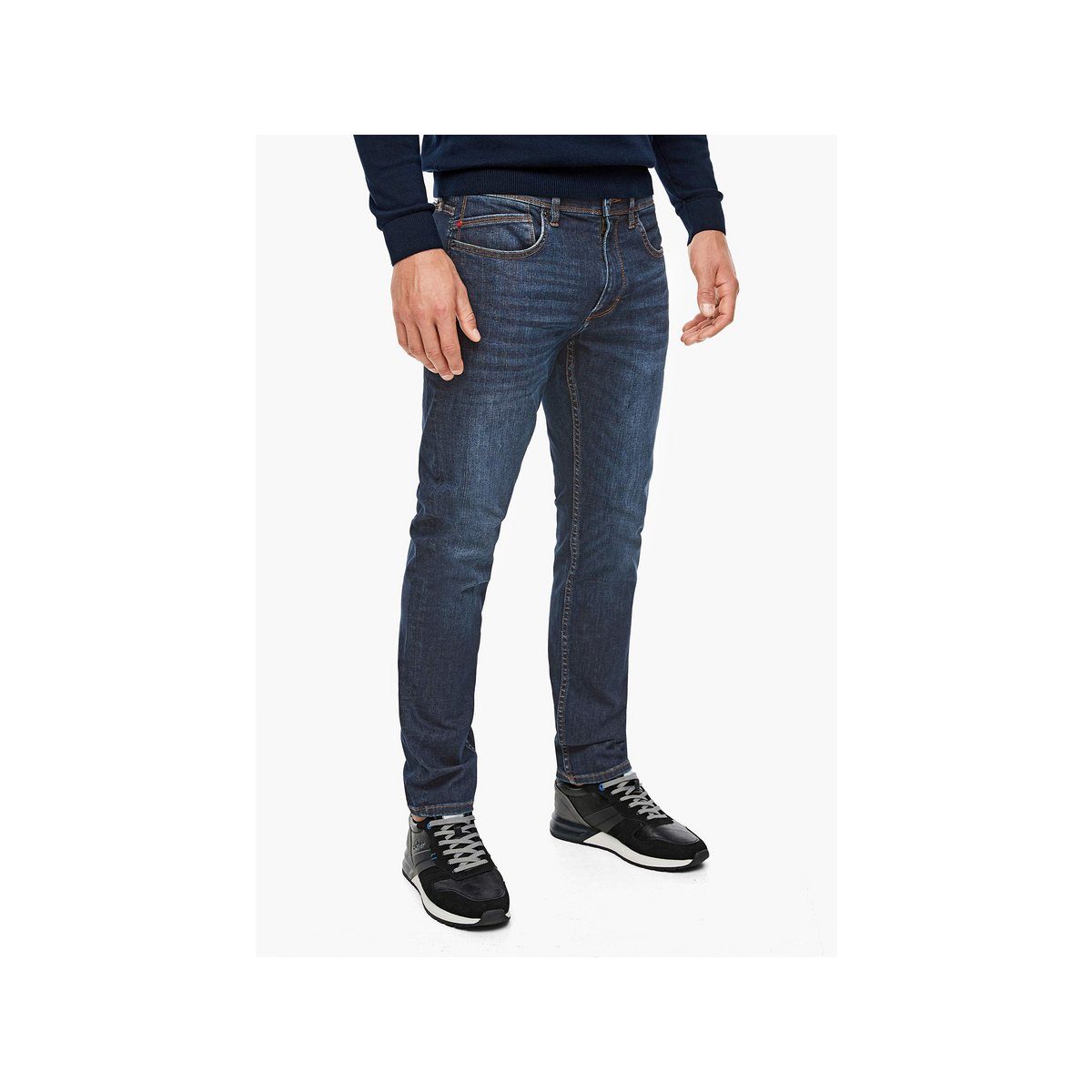 Soliverean 5-Pocket-Jeans dunkel-blau (1-tlg)