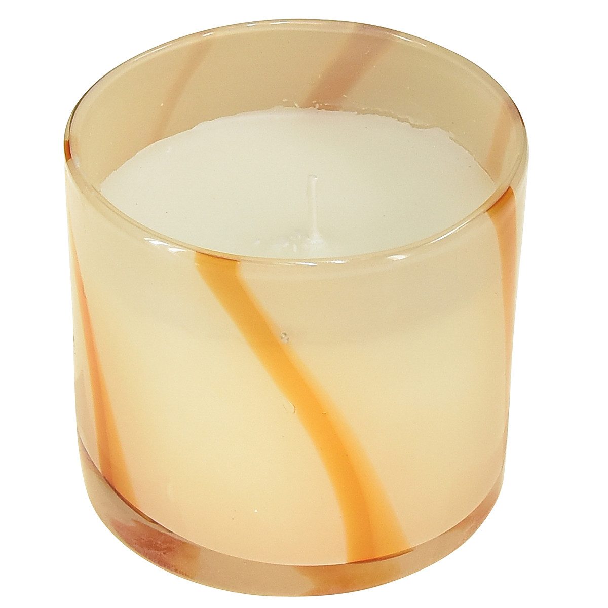 Kaemingk Duftkerze Duftkerze im Glas Citronella Retro Design Ø8cm H8cm Tischdeko