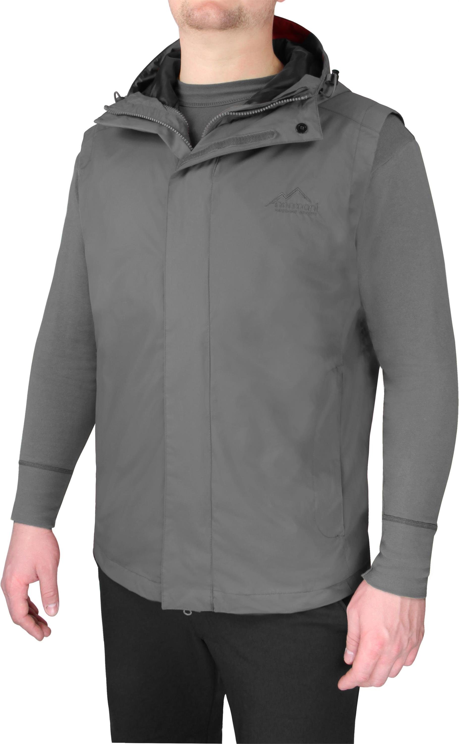 normani Funktionsweste Herren Hardshellweste Kolumbus Wasserdichte Outdoorweste Softshellweste Sommerweste mit Innentasche