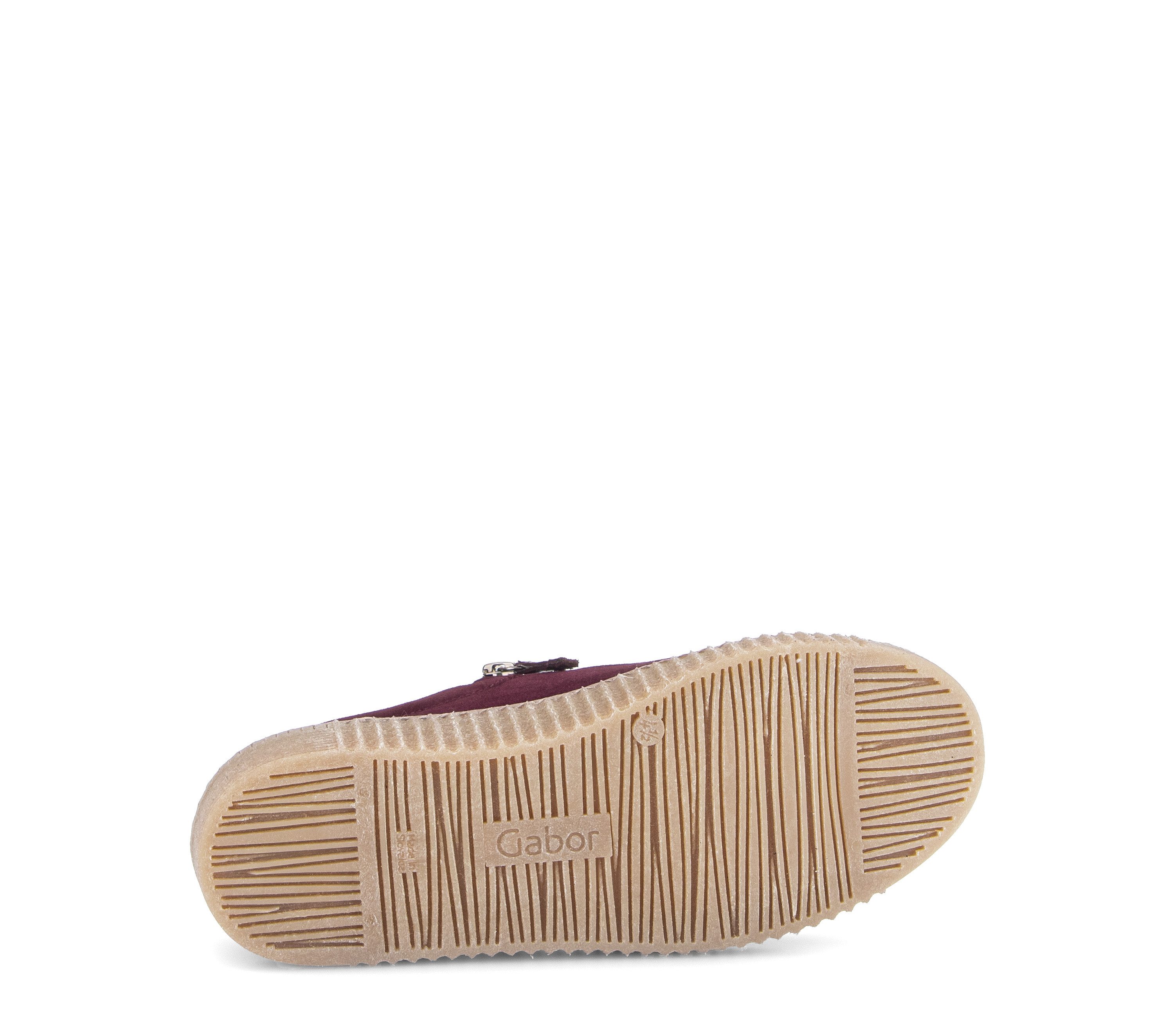 Gabor Plateausneaker Freizeitschuh, Halbschuh, Schnürschuh mit dezentem Fersenbesatz