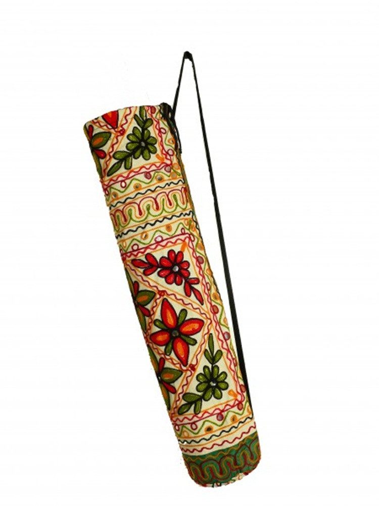 WORU Yogatasche Yogatasche Baumwolle mit Stickerei ca. 65 cm verschiedene Designs (1-tlg)