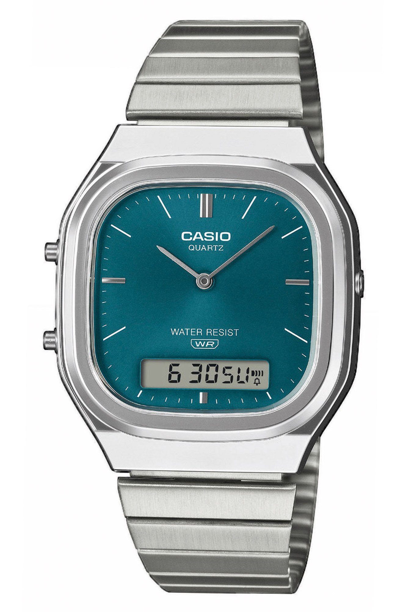CASIO VINTAGE Quarzuhr Edgy Collection AnaDigi Petrol günstig online kaufen
