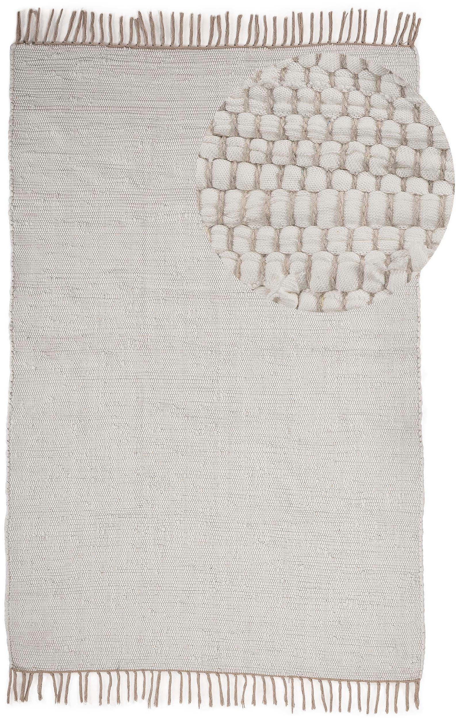 carpetfine Teppich Kelim Chindi uni, rechteckig, günstig online kaufen