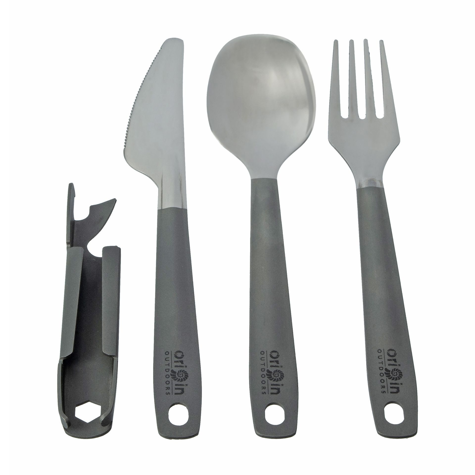 Origin Outdoors Campinglöffel Titan-Camping-Besteckset 4-tlg. – Origin Outdoors Bundeswehrbesteck