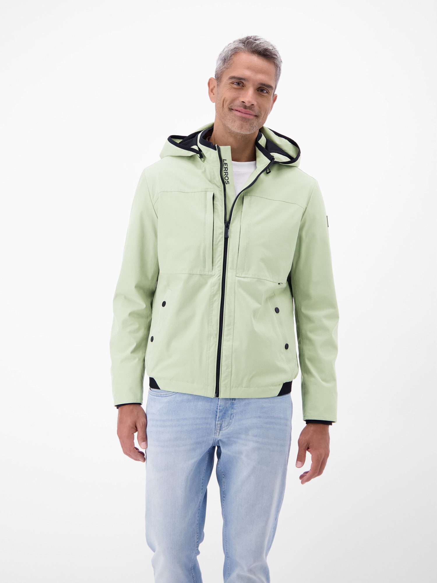 LERROS Outdoorjacke Leichte Funktionsjacke mit abnehmbarer Kapuze