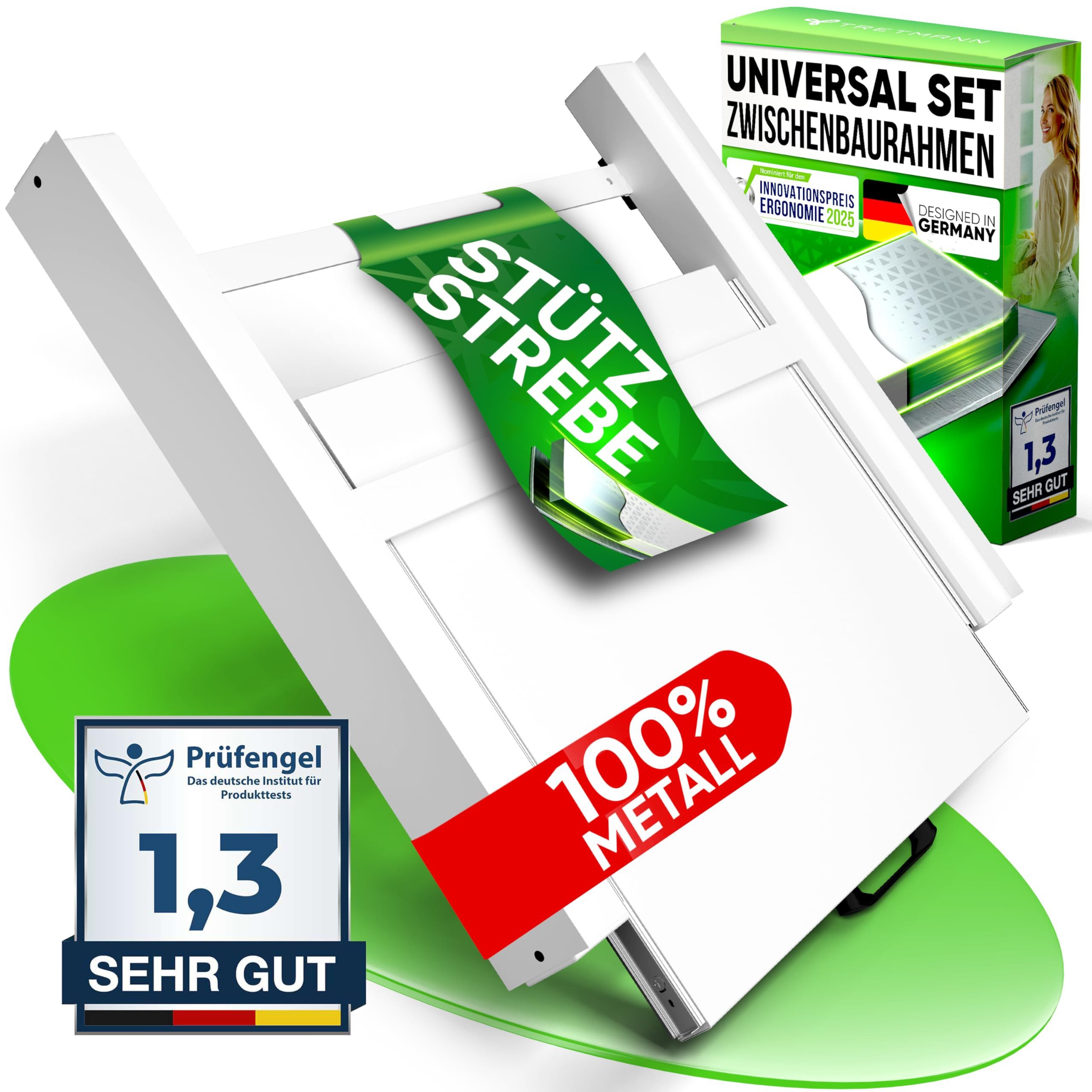 Tretmann Waschmaschinenuntergestell Universal Zwischenbaurahmen SET -extra Stabil mit Ablage, Waschturm Verbindungsrahmen, Verbindung Waschmaschine - Trockner