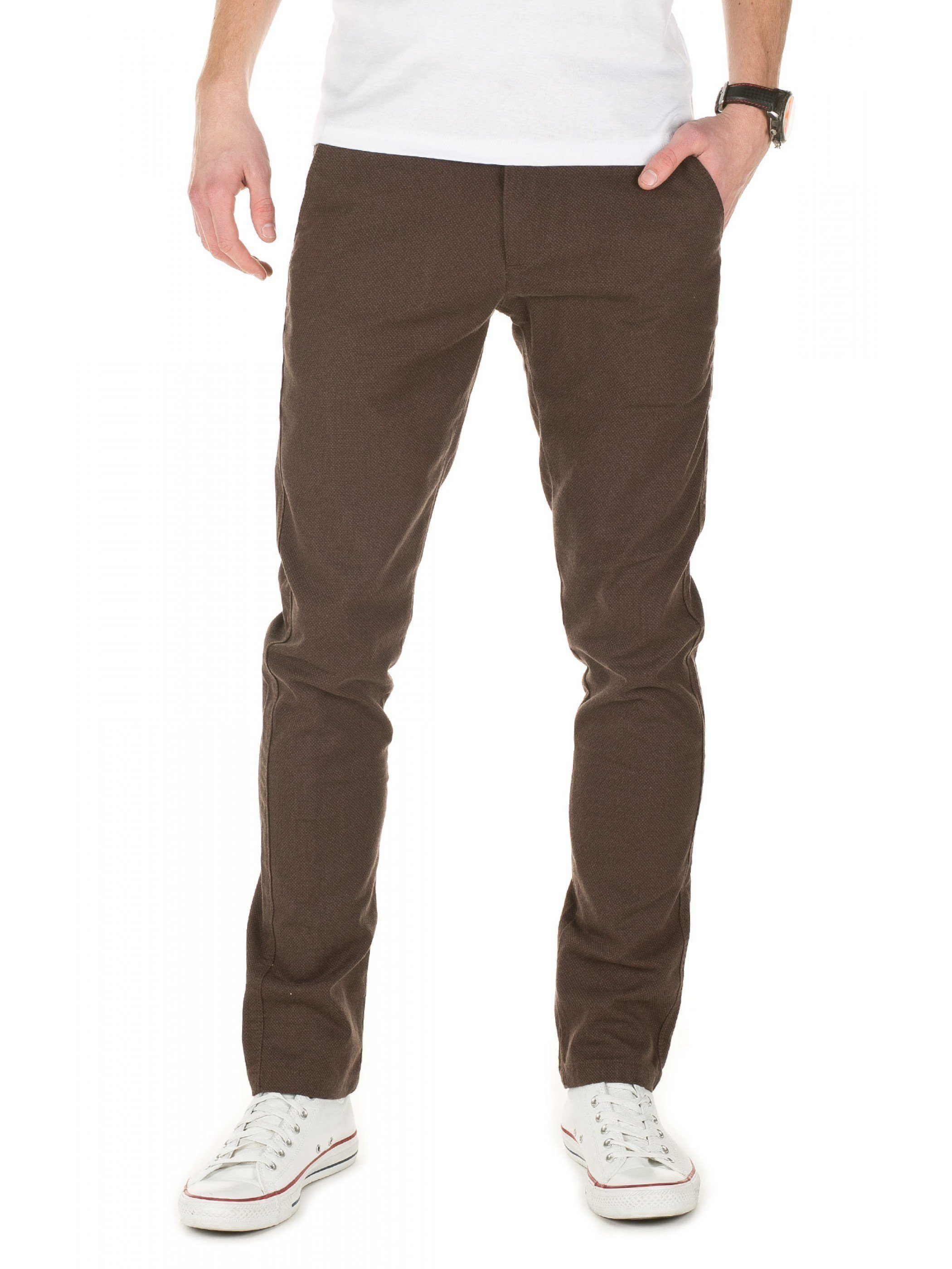 WOTEGA Chinohose Chino Pants Rengar mit hohem Tragekomfort Braun (seal brown 1314)