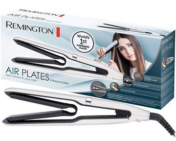 Remington Glätteisen Haarglätter Glätteisen S7412 Air Plates, Titanium-Keramikbeschichtung, Digitales Display, 5 Temperaturen