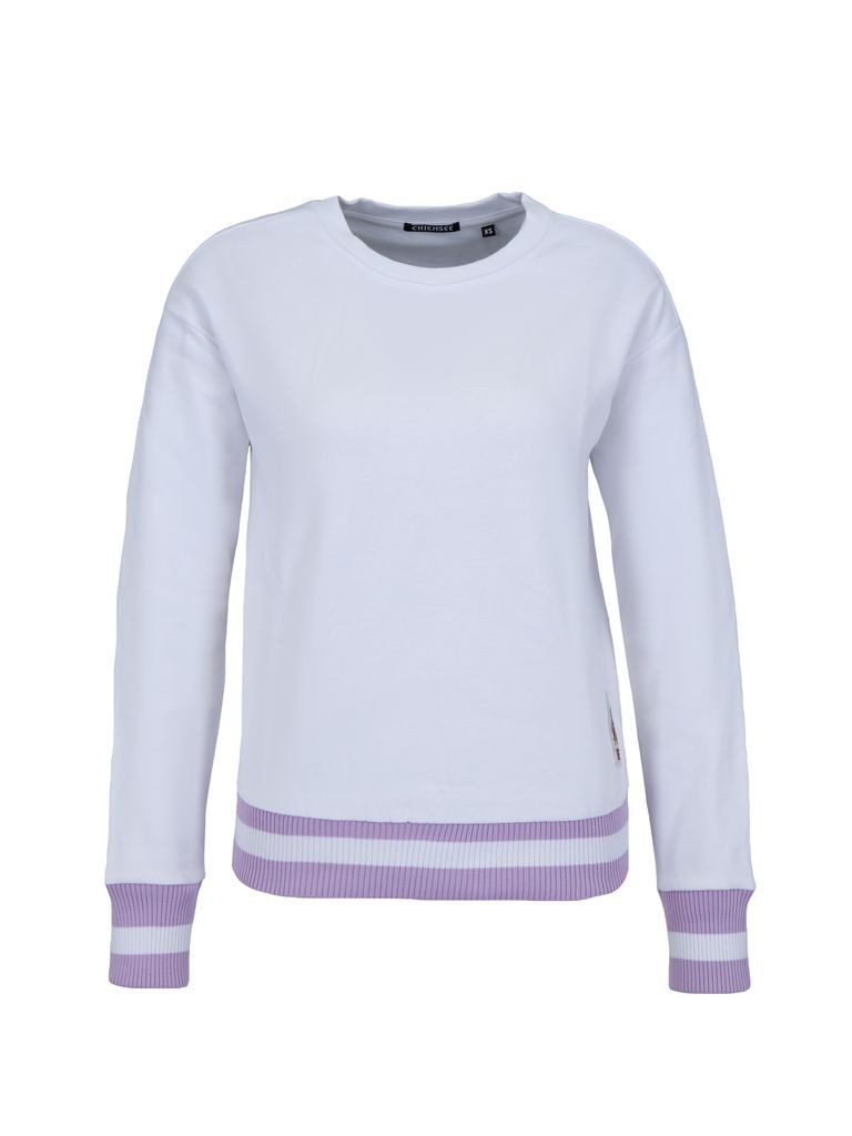 Sweatshirt Sweater mit Stricksäumen 1