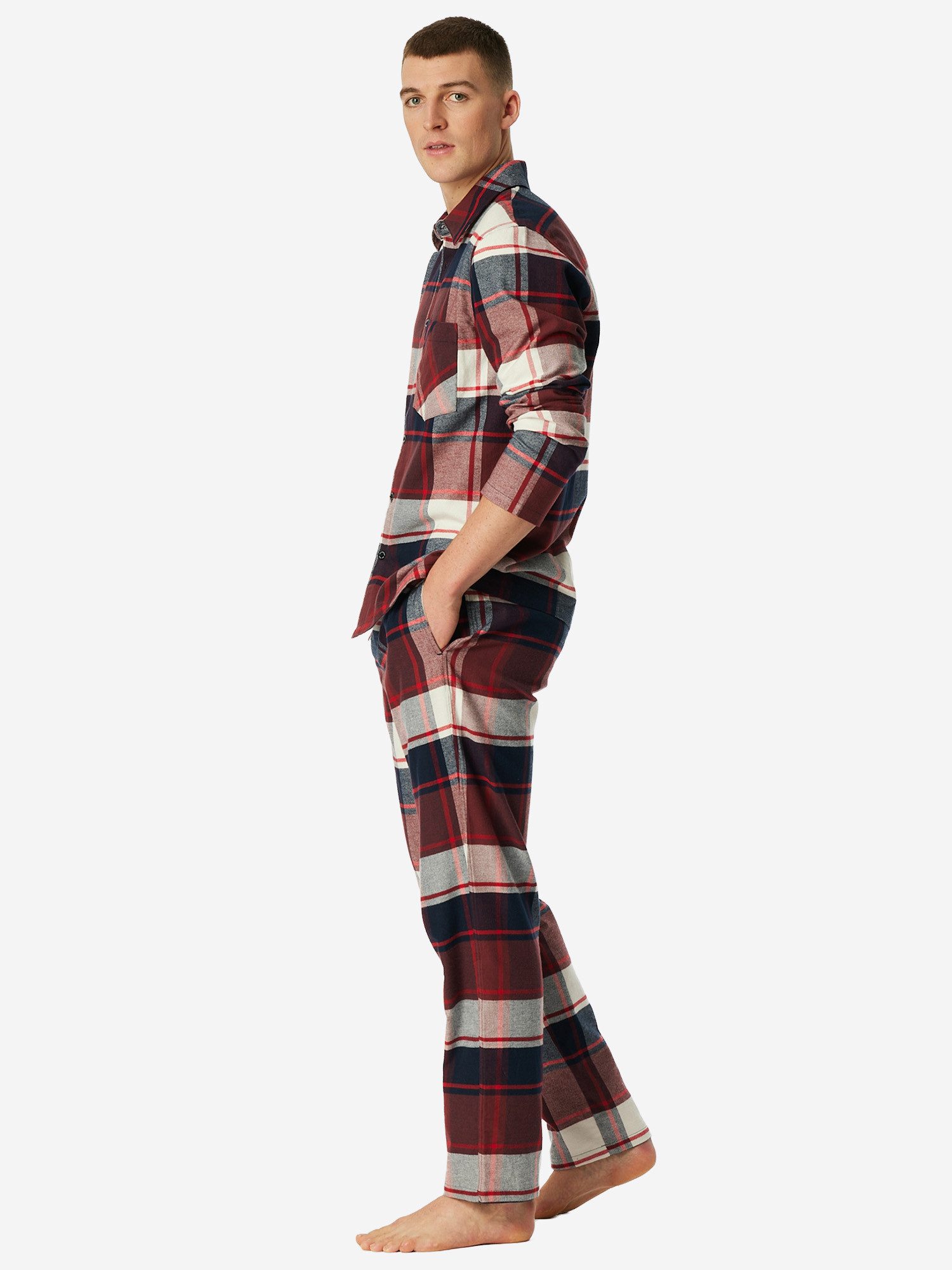Schiesser Pyjama Selected Premium Warming (2 tlg) schlafanzug schlafmode be günstig online kaufen