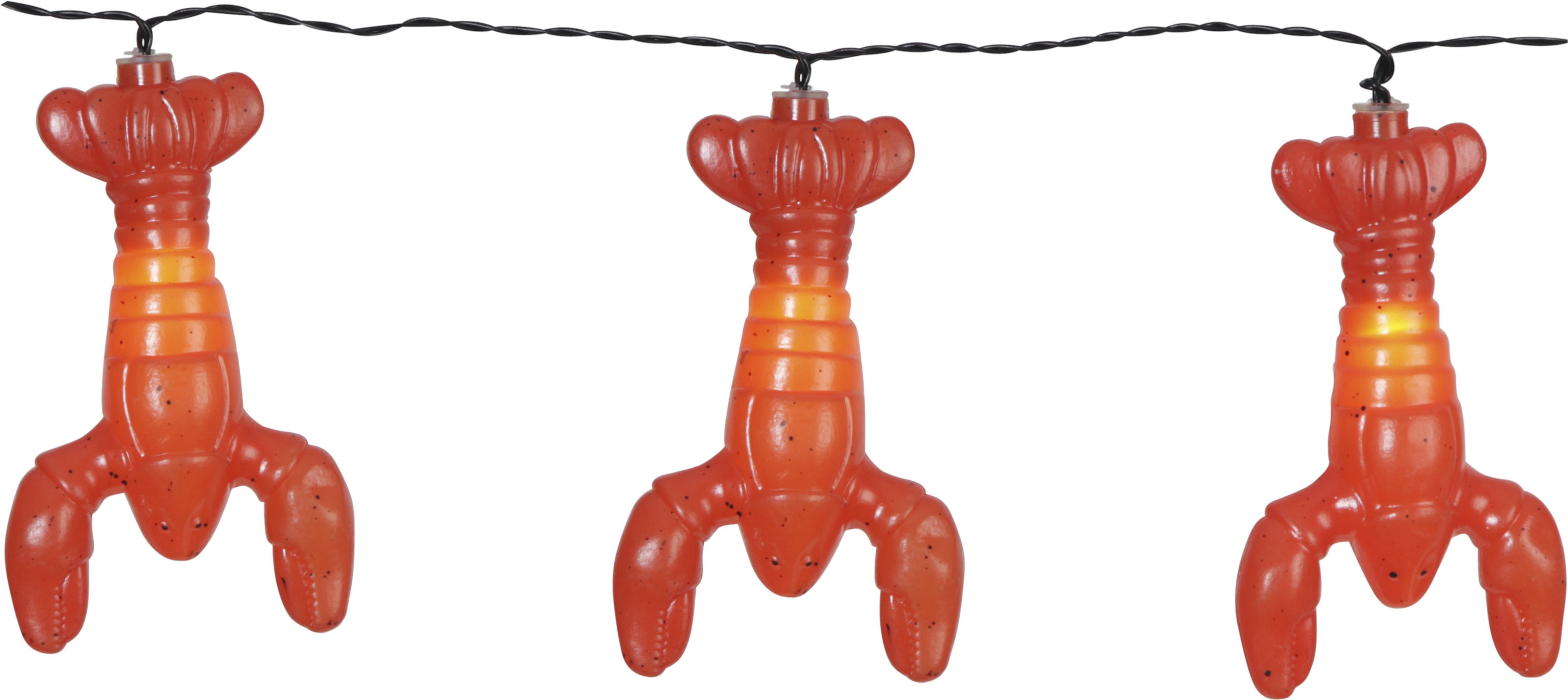 STAR TRADING LED-Lichterkette Crayfish Party, 8-flammig, Batterie, Timer, ca. 210x13 cm, outdoor, Vierfarb-Karton