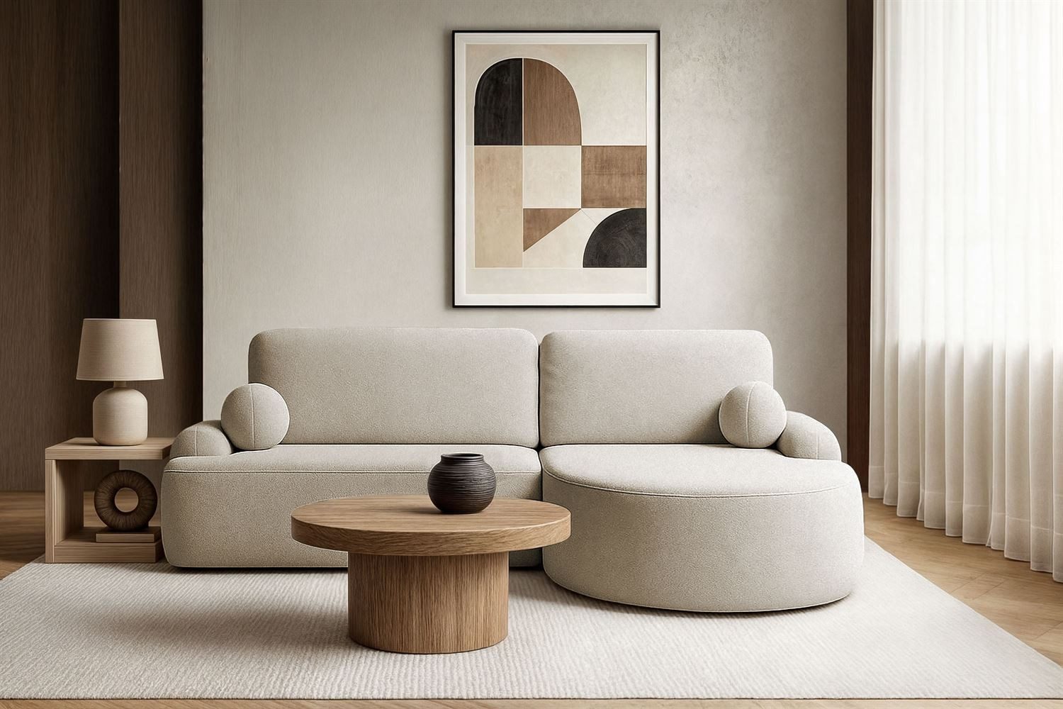 Lookway Ecksofa CLEO Rundes Ecksofa mit günstig online kaufen